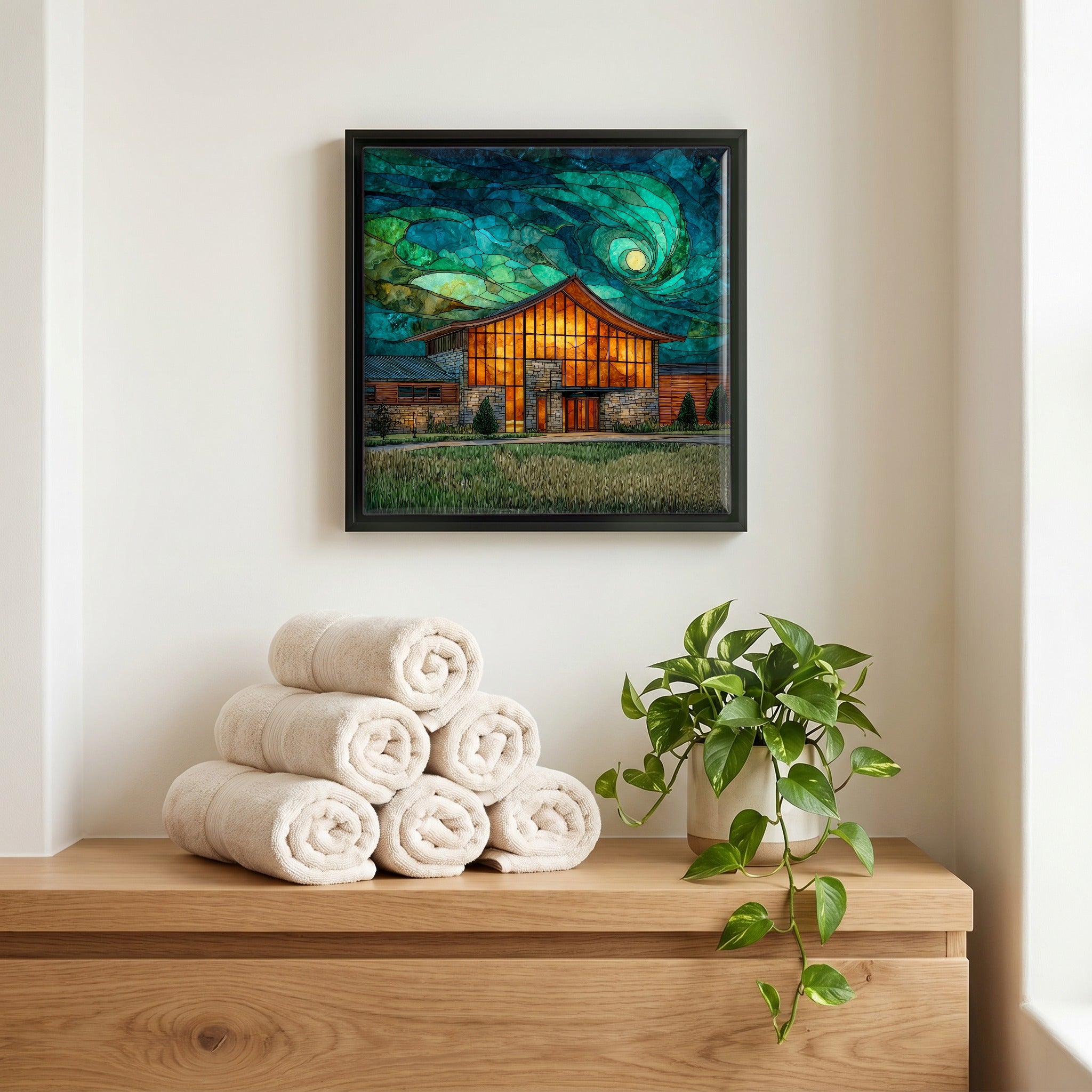 A quiet corner of the bath.