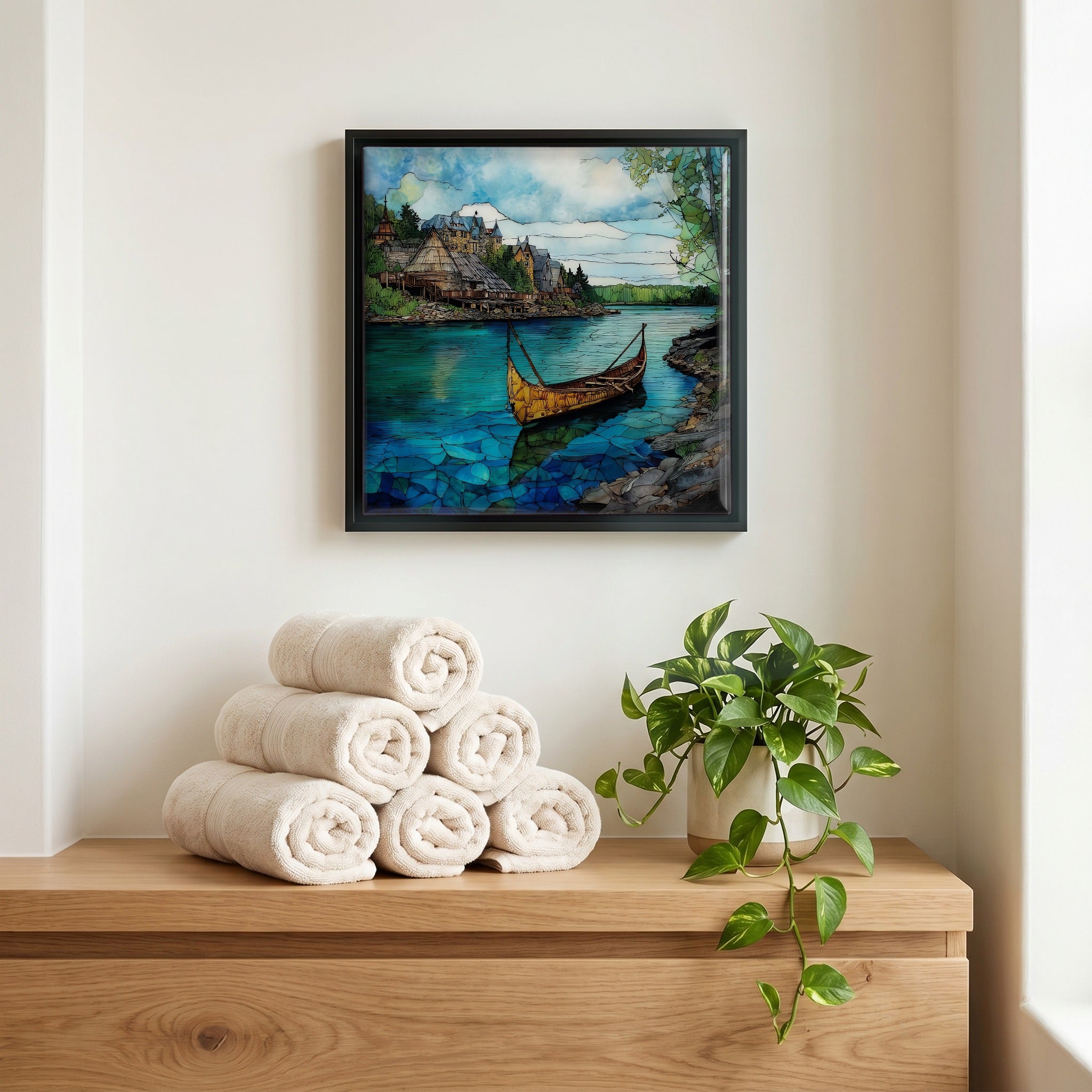 A quiet corner of the bath.