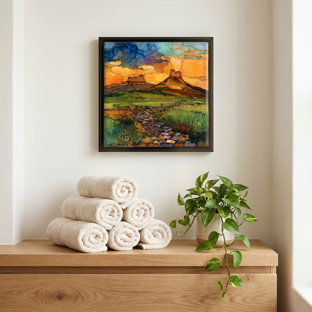 A quiet corner of the bath.