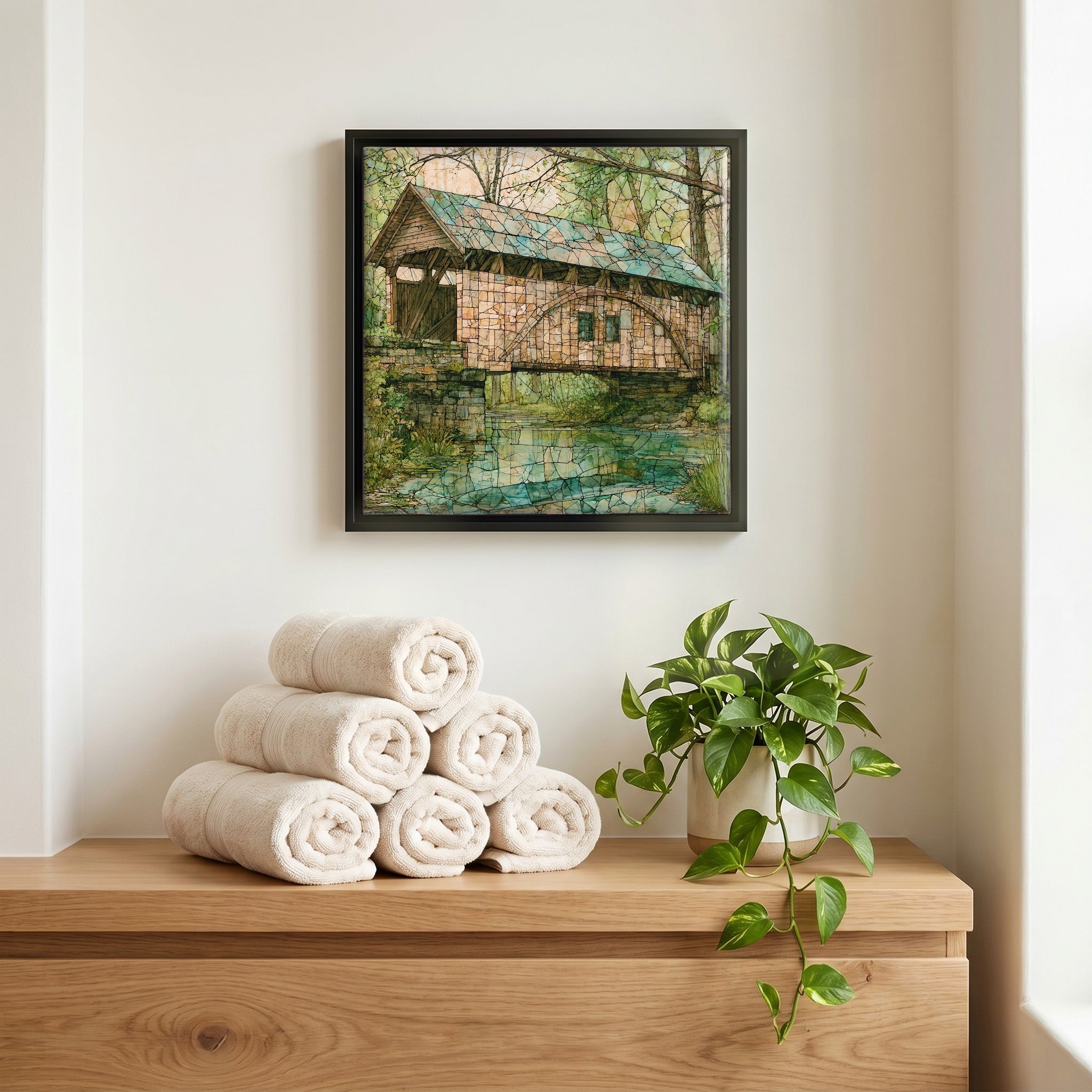 A quiet corner of the bath.