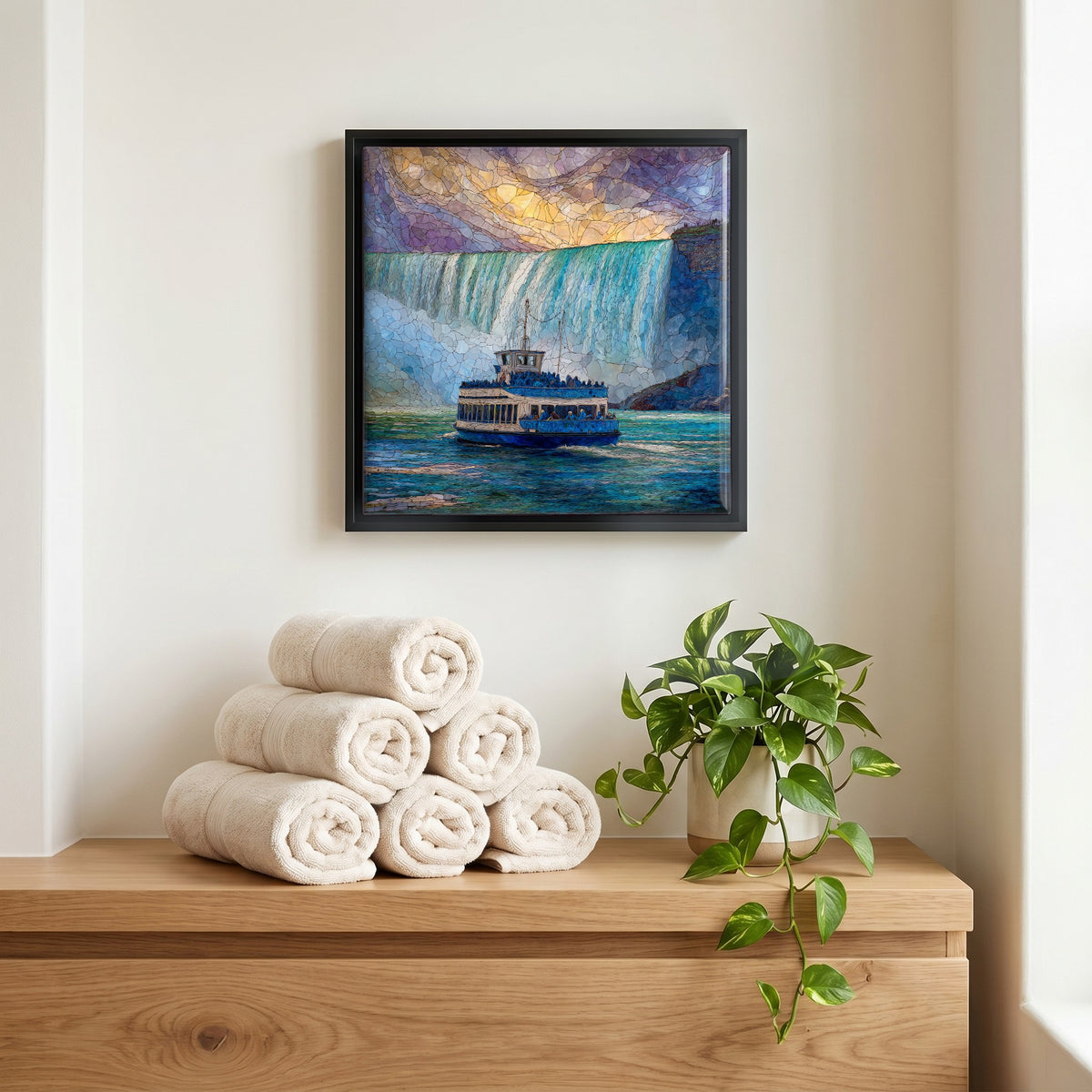 A quiet corner of the bath.