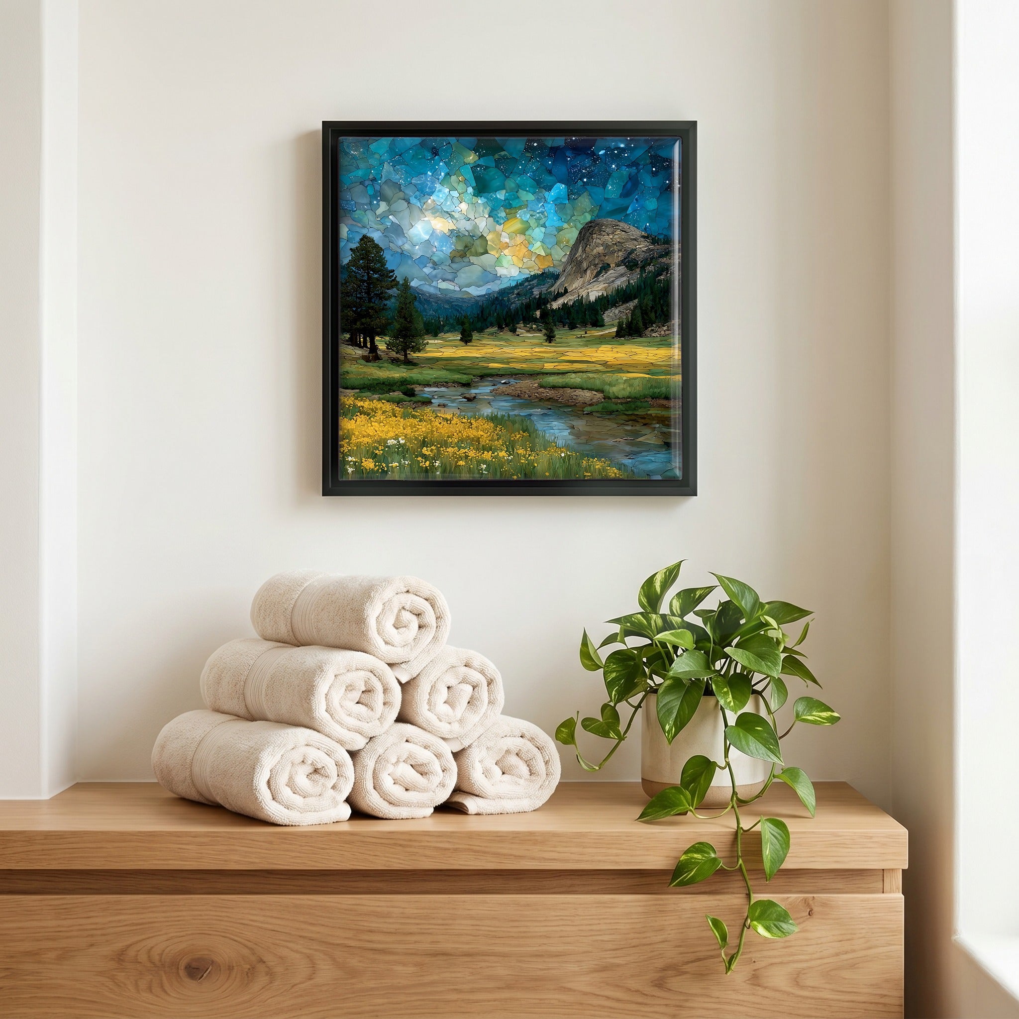 A quiet corner of the bath.