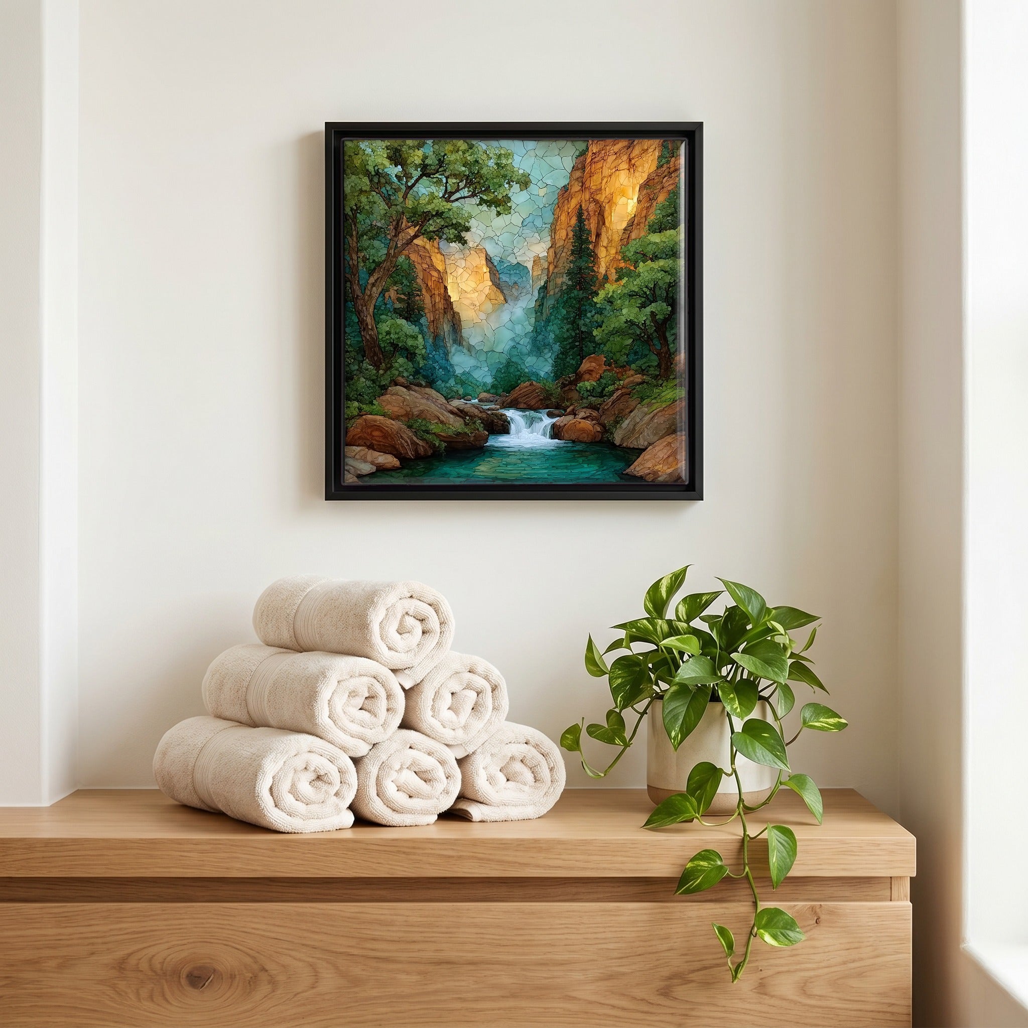 A quiet corner of the bath.