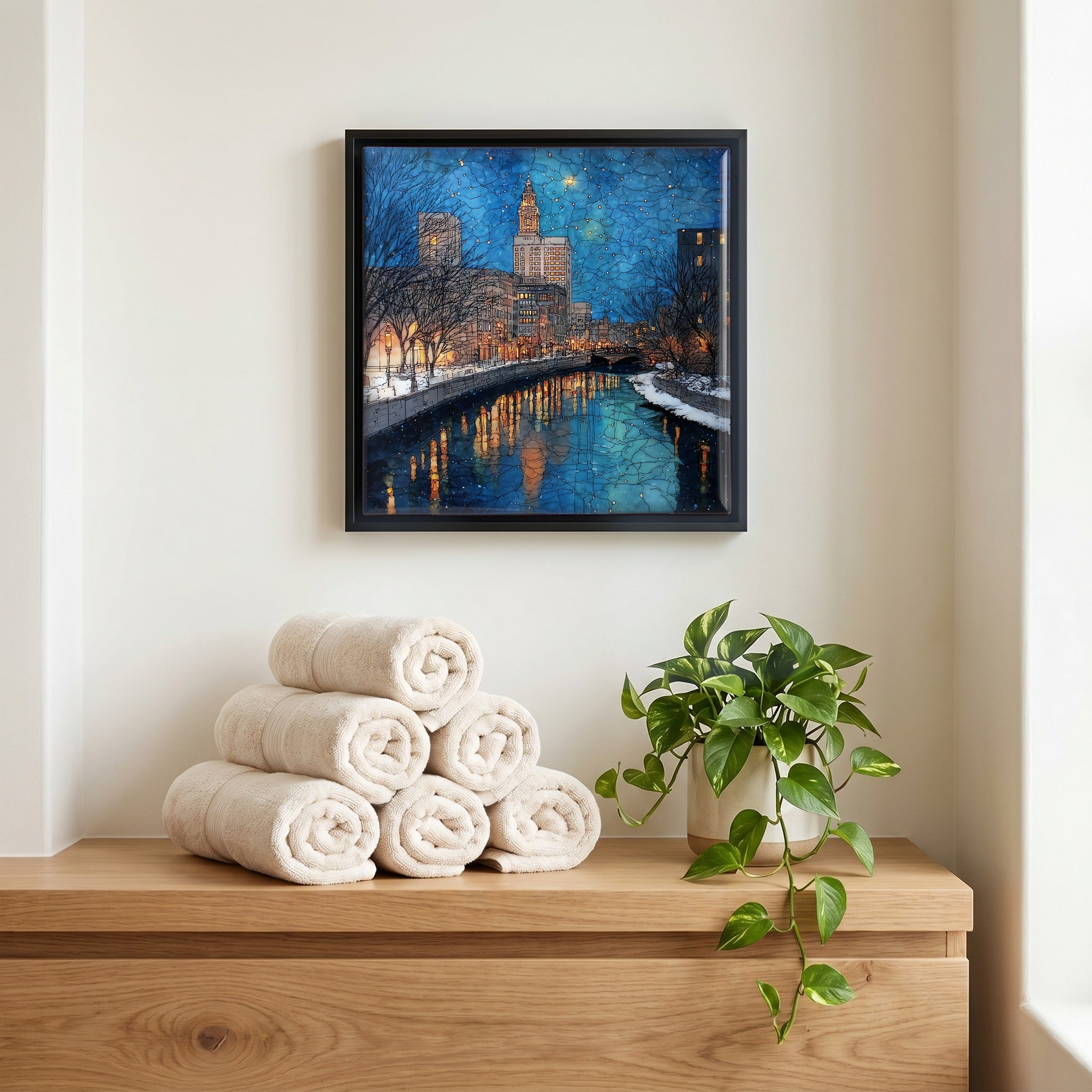 A quiet corner of the bath.