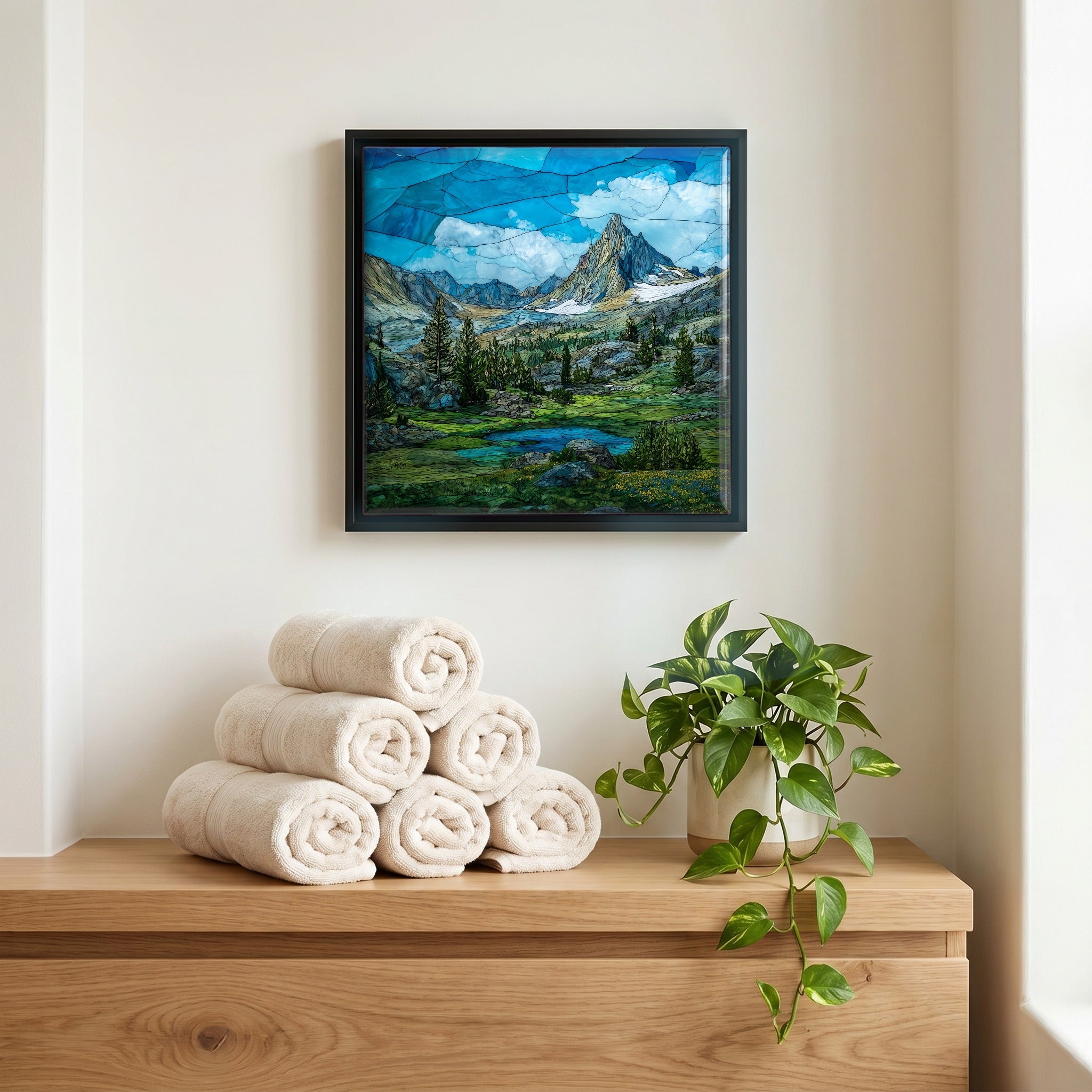 A quiet corner of the bath.