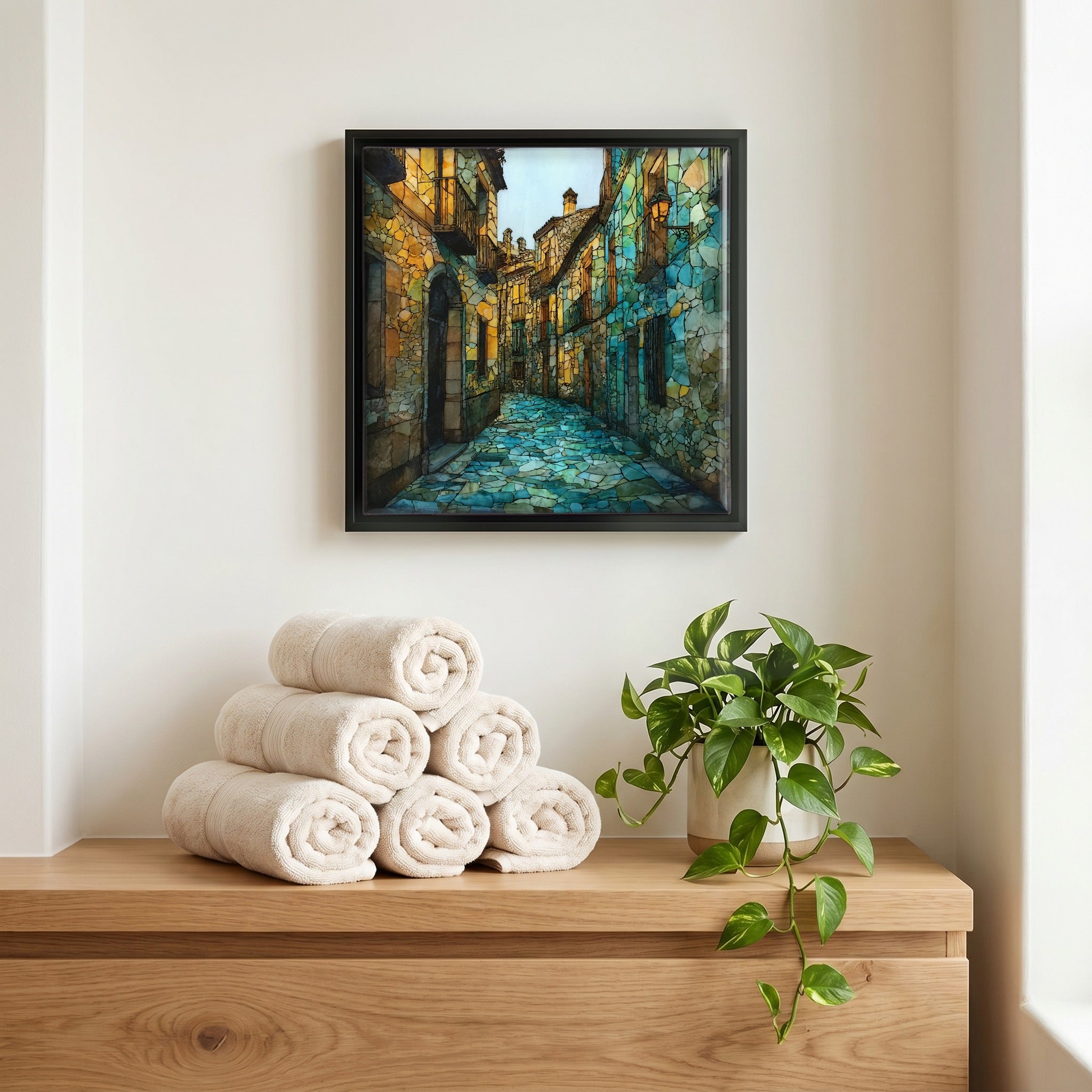 A quiet corner of the bath.