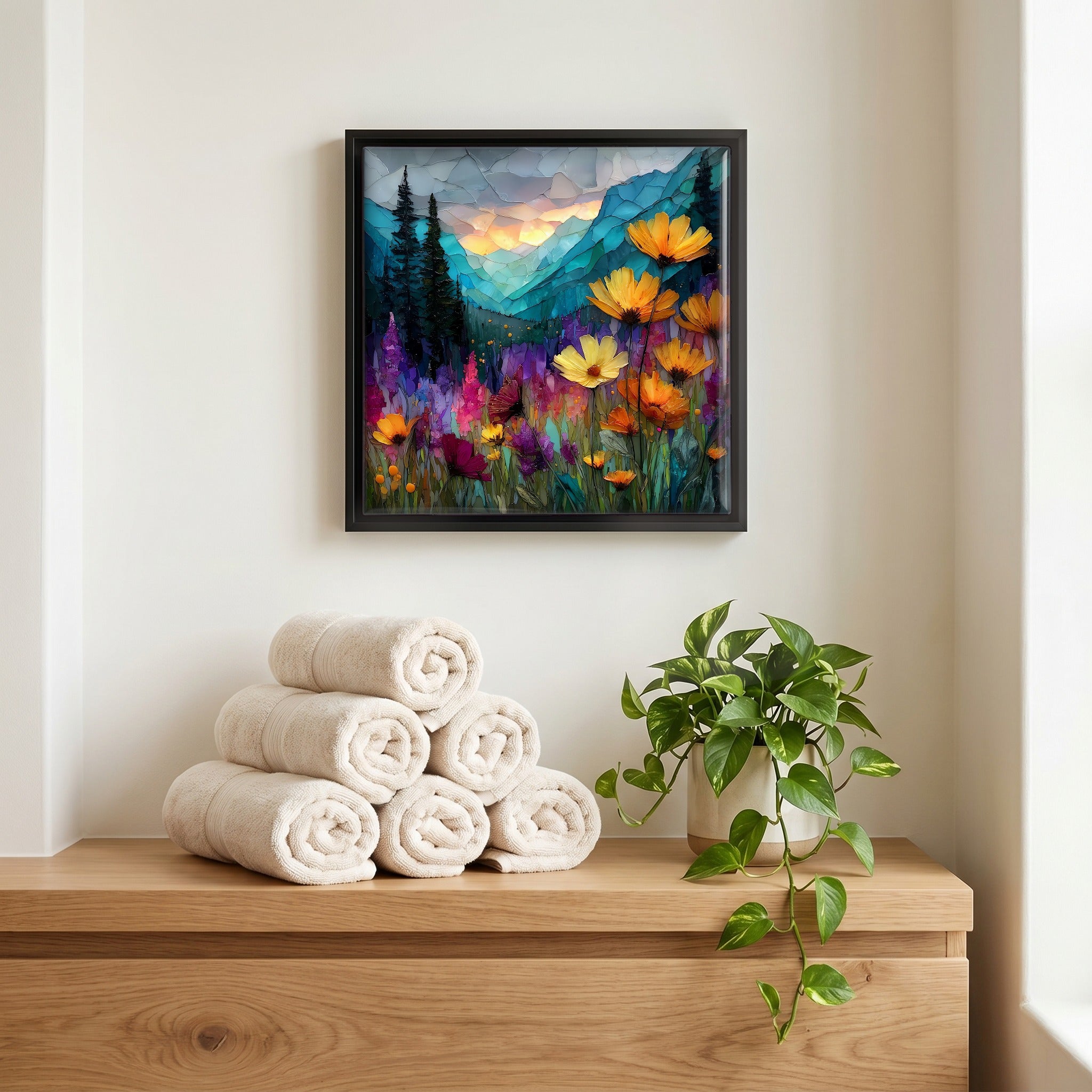A quiet corner of the bath.