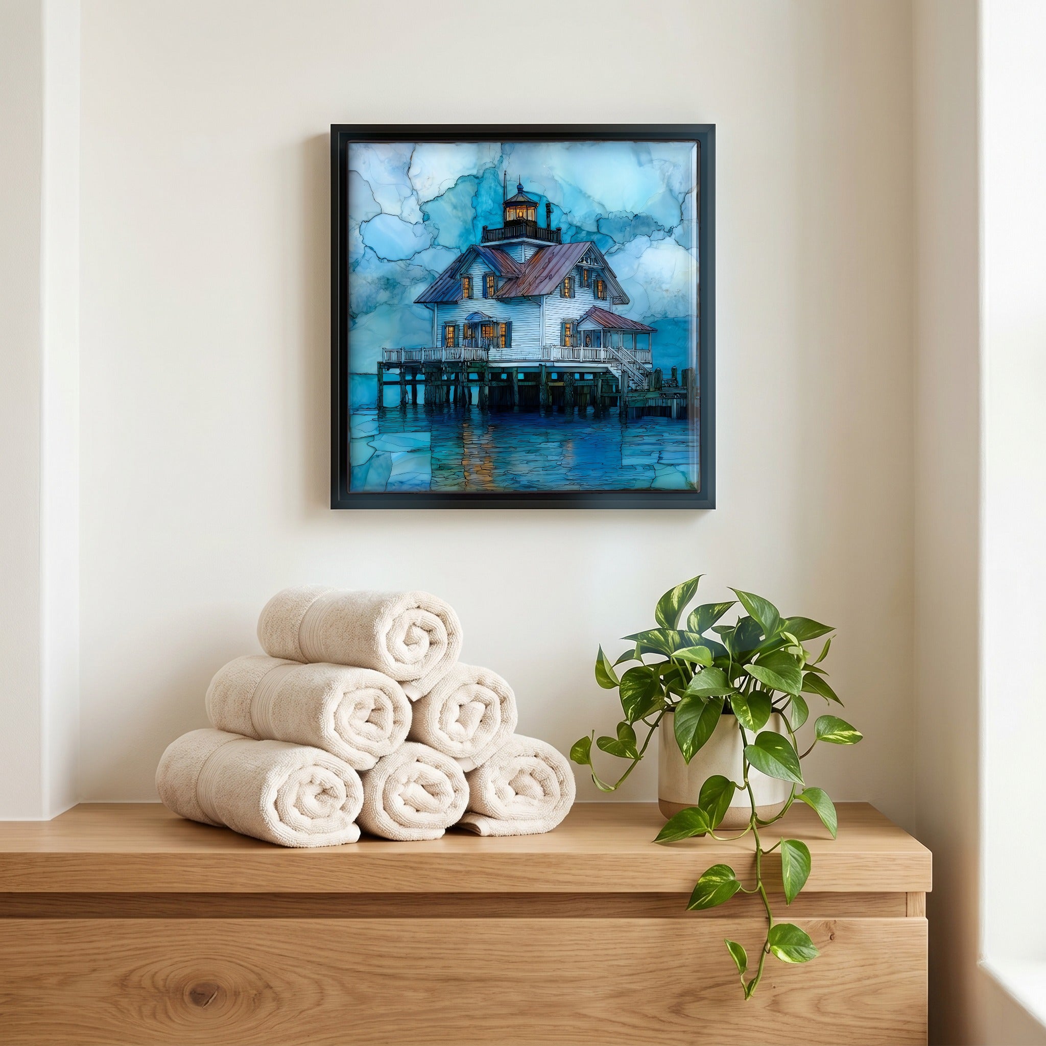 A quiet corner of the bath.