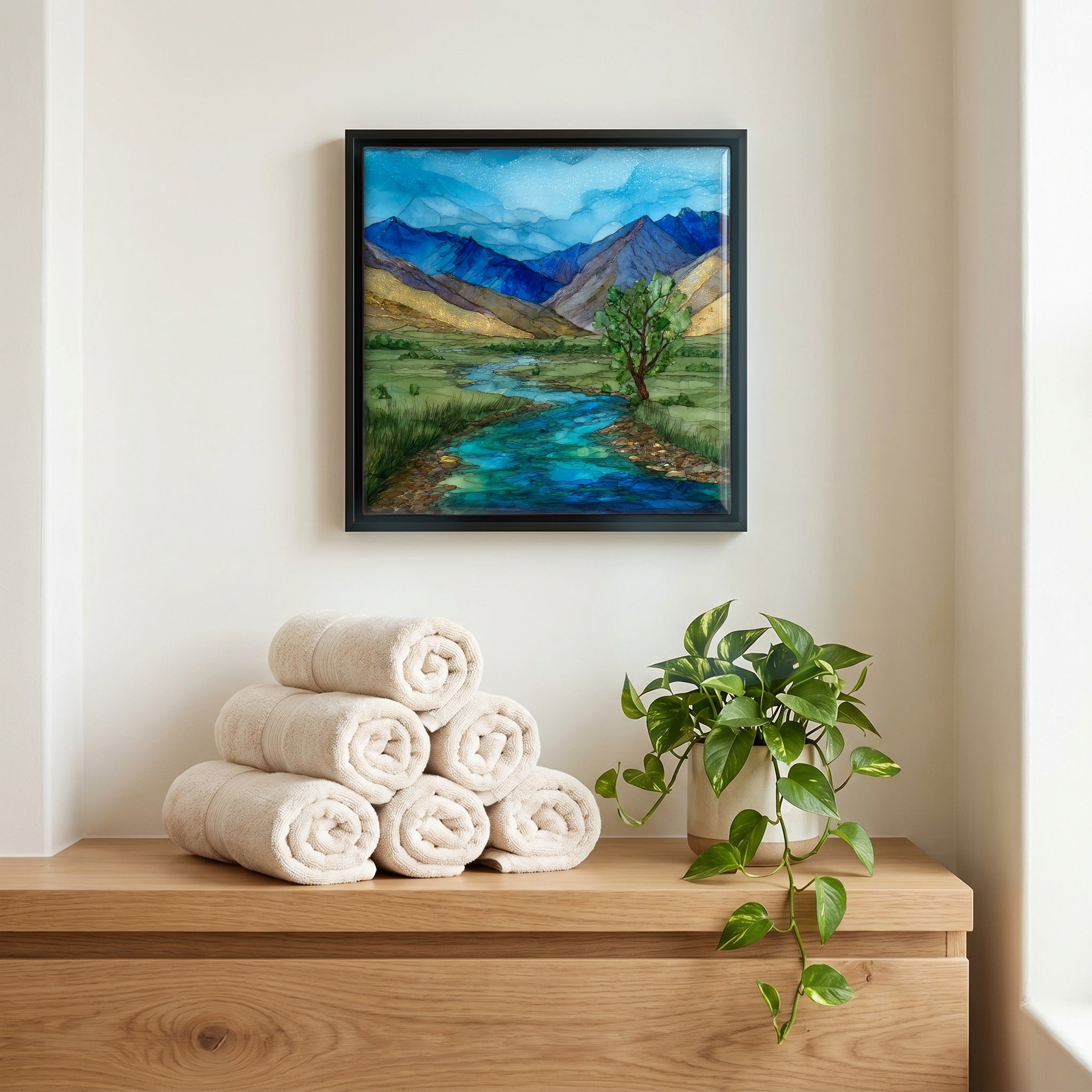 A quiet corner of the bath.