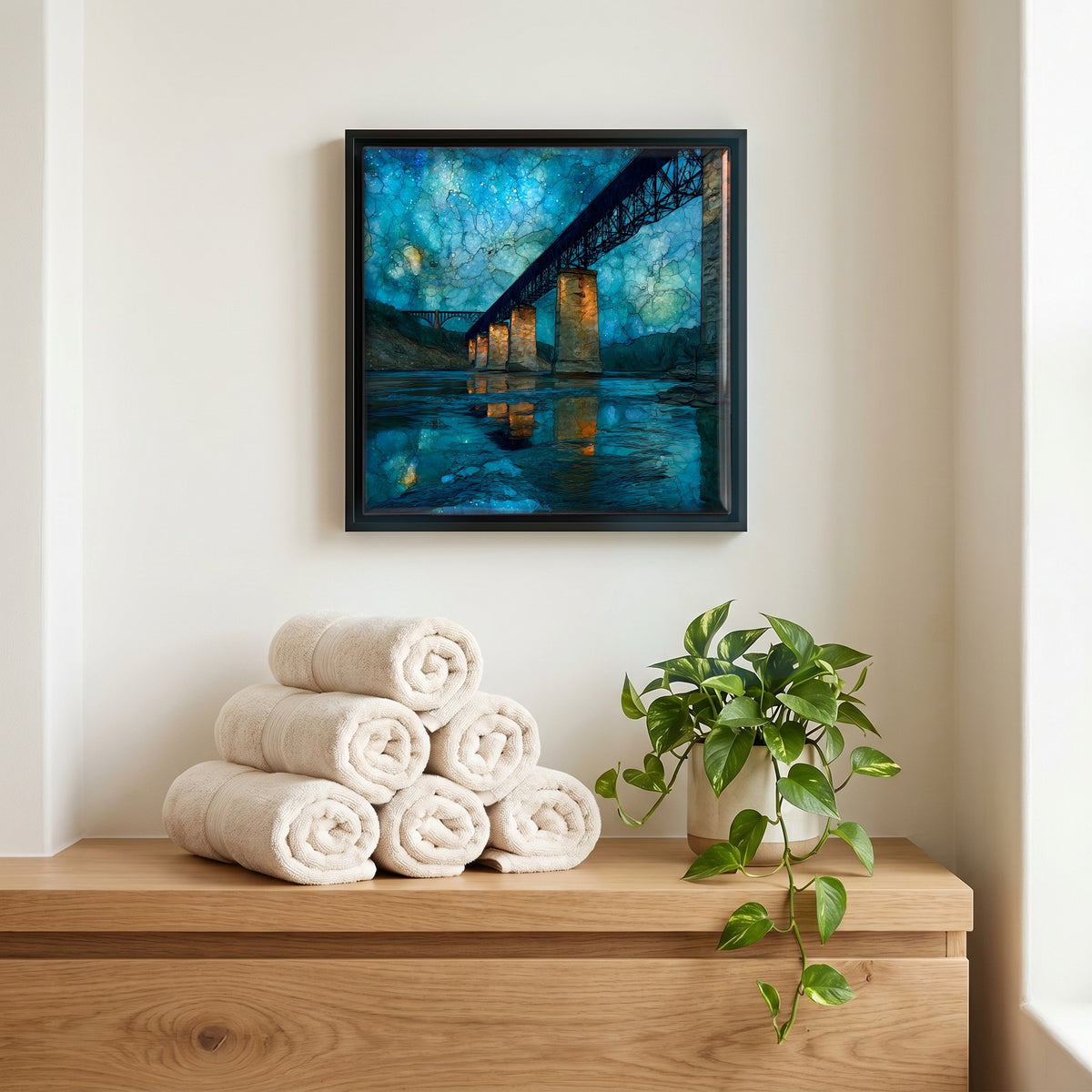 A quiet corner of the bath.