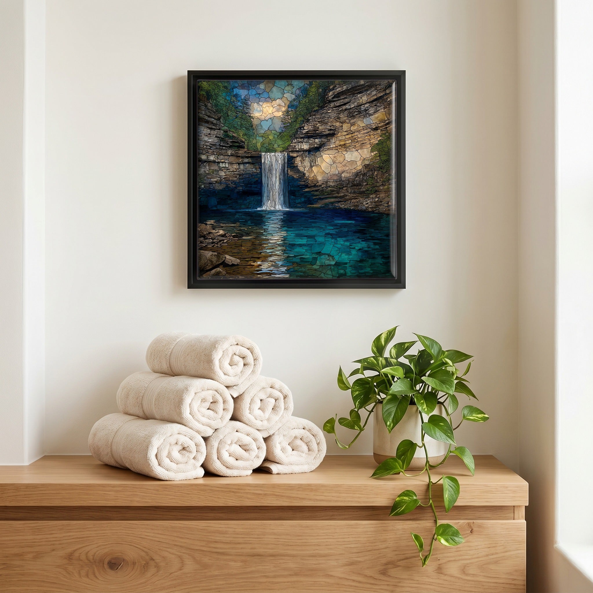 A quiet corner of the bath.