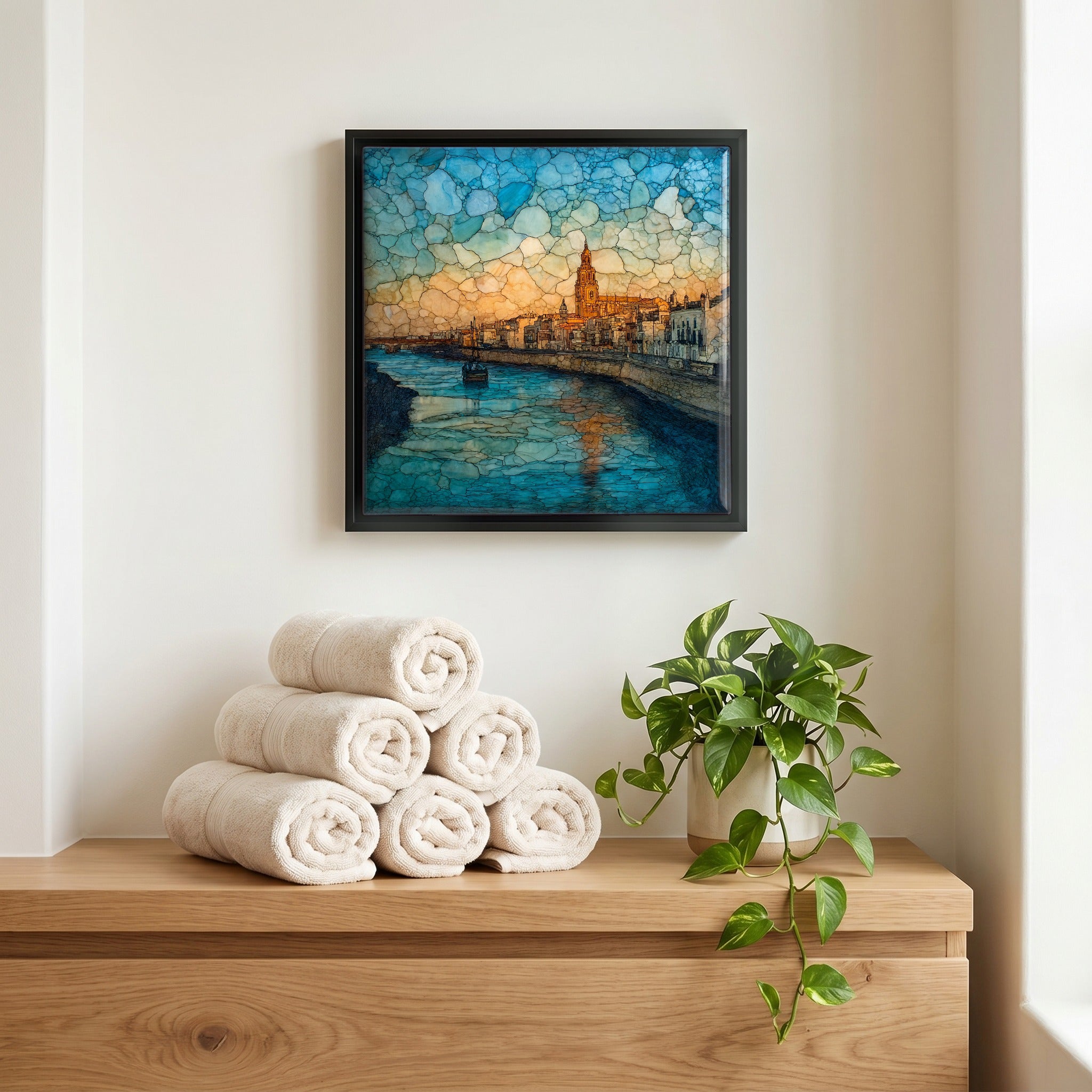 A quiet corner of the bath.