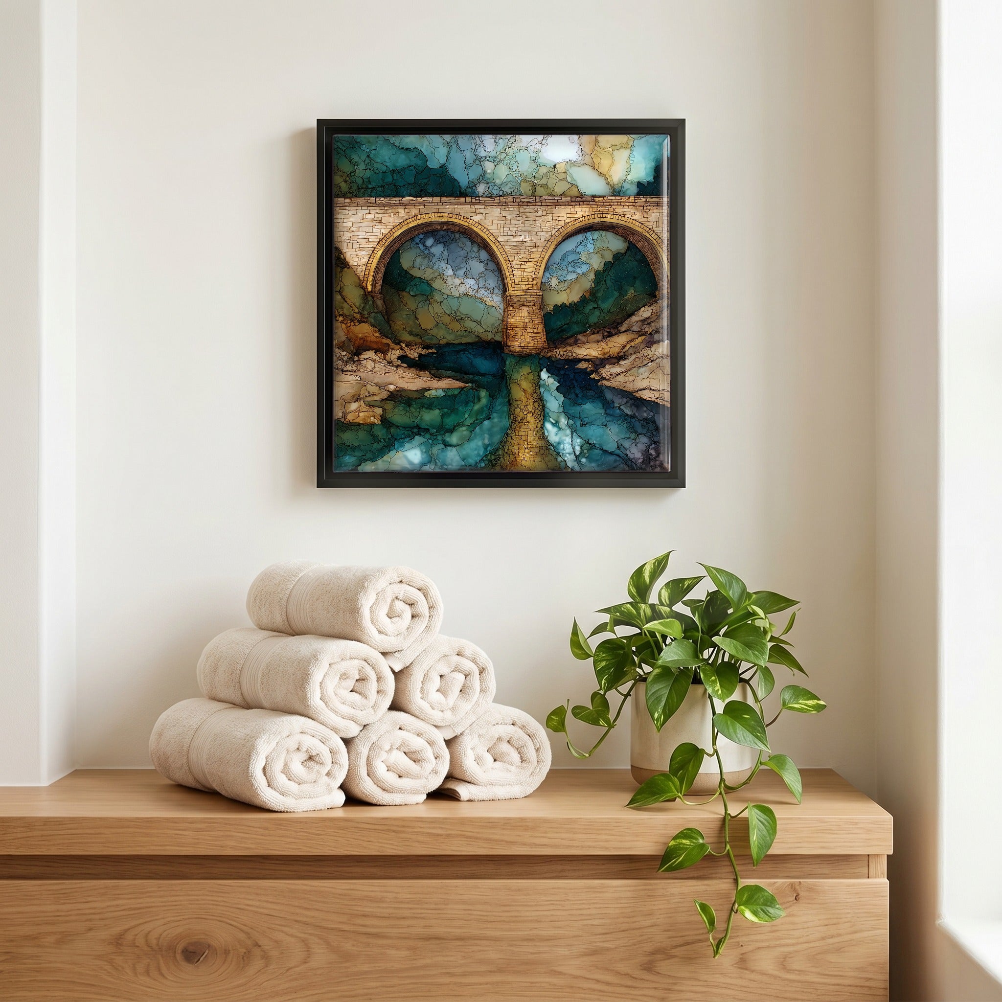 A quiet corner of the bath.