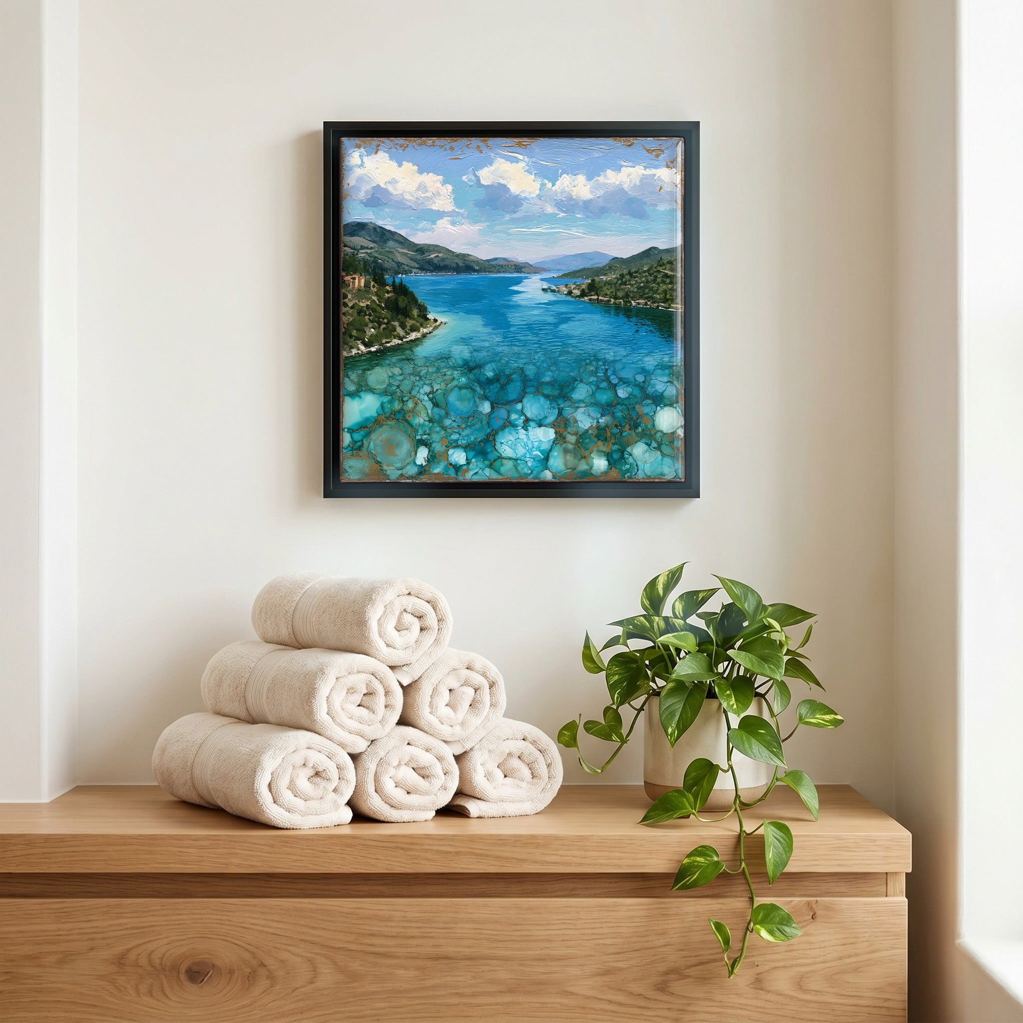 A quiet corner of the bath.