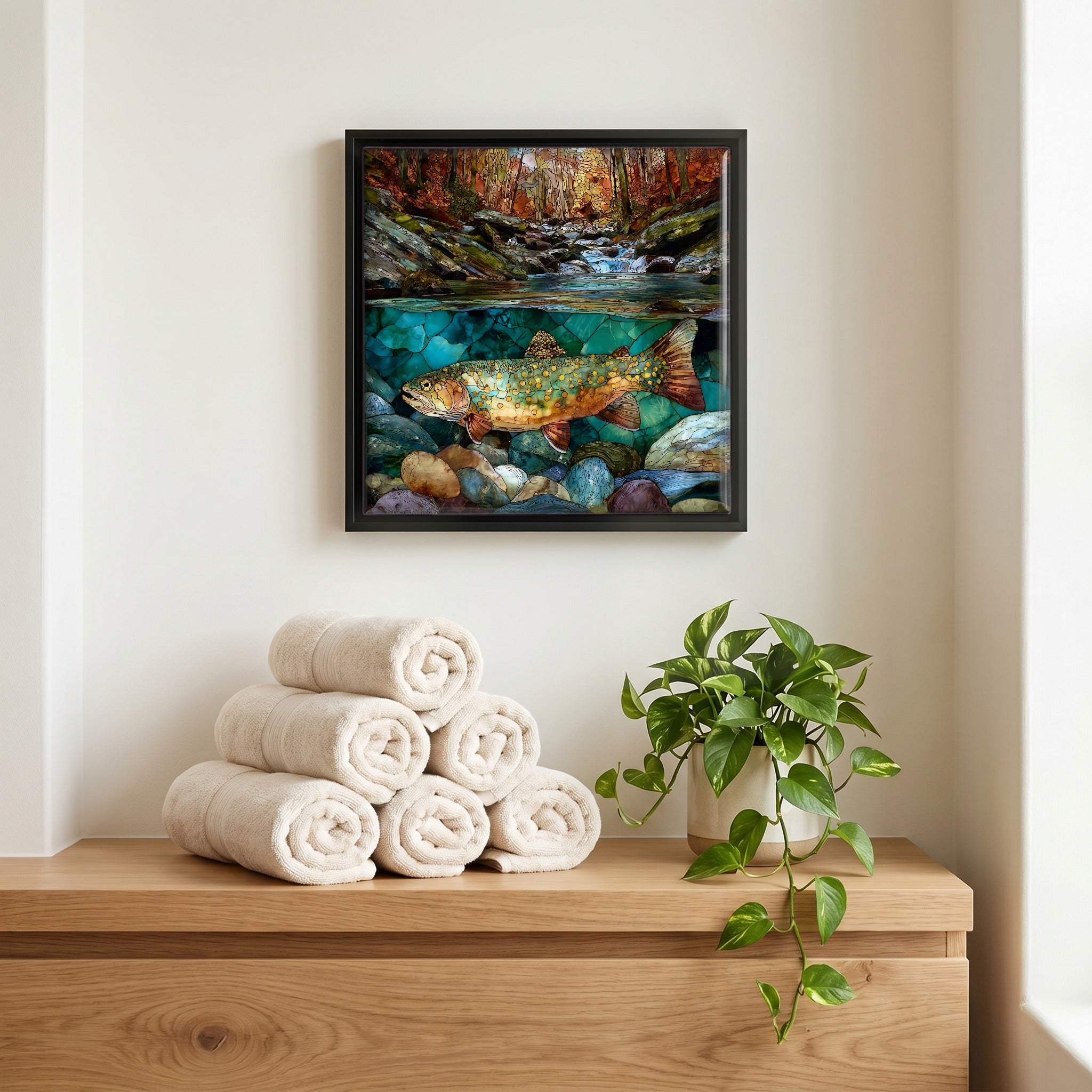 A quiet corner of the bath.