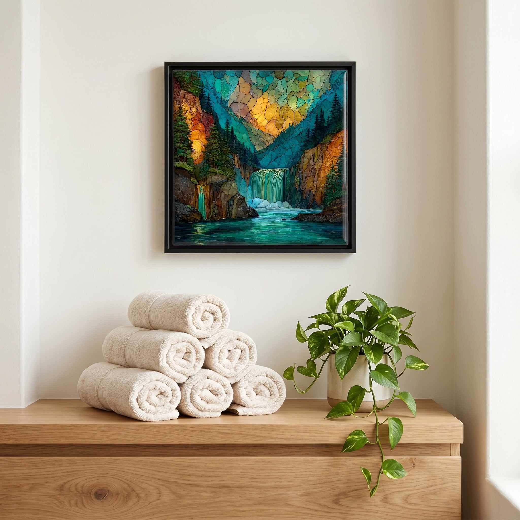 A quiet corner of the bath.