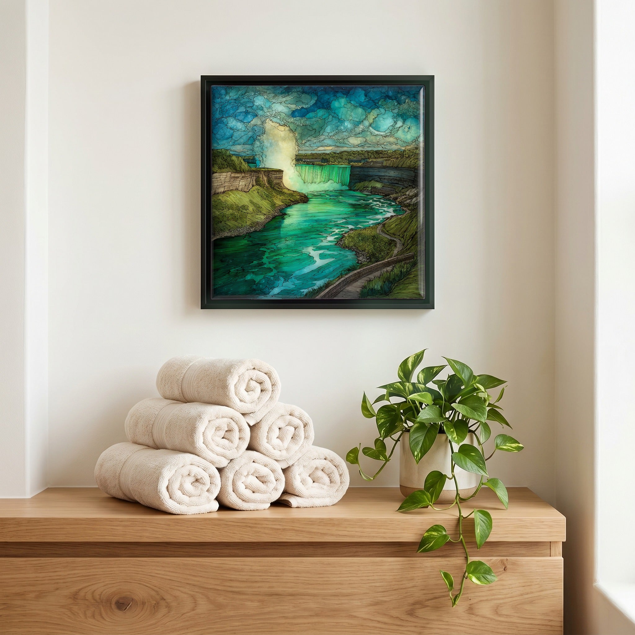 A quiet corner of the bath.