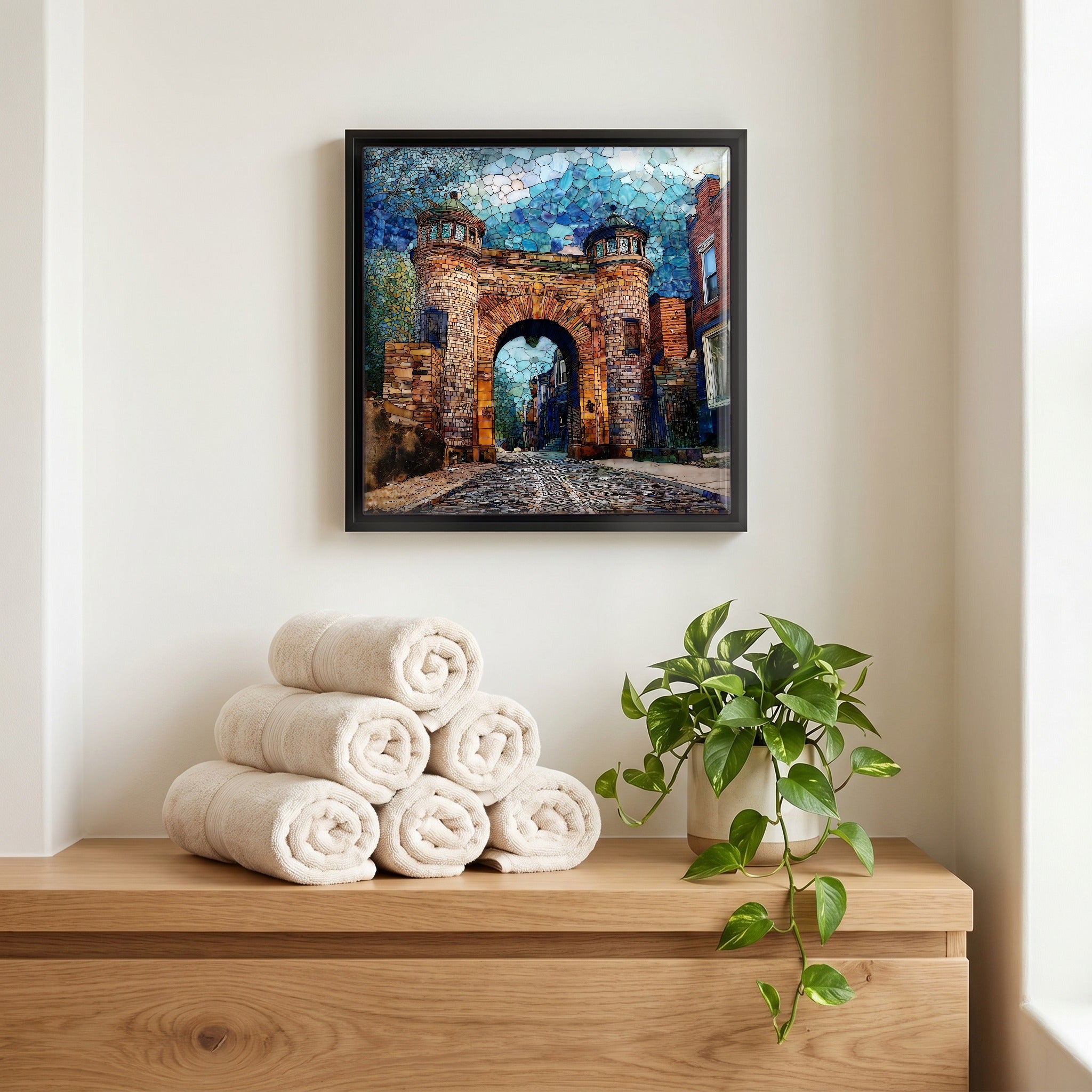 A quiet corner of the bath.