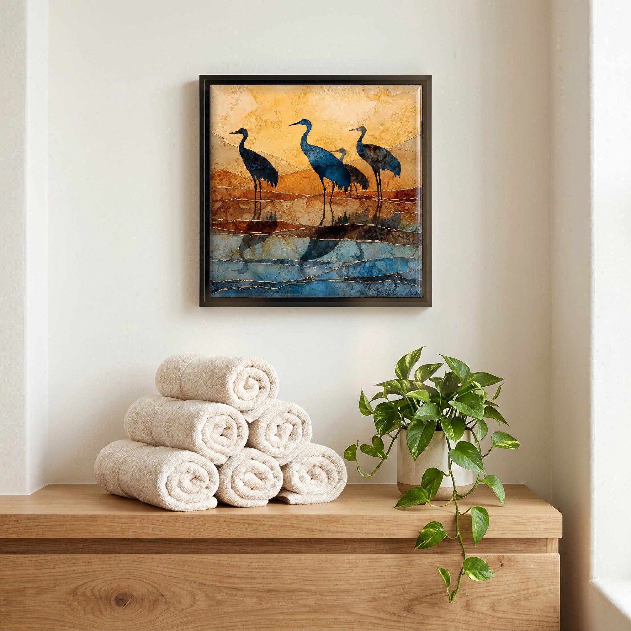 A quiet corner of the bath.