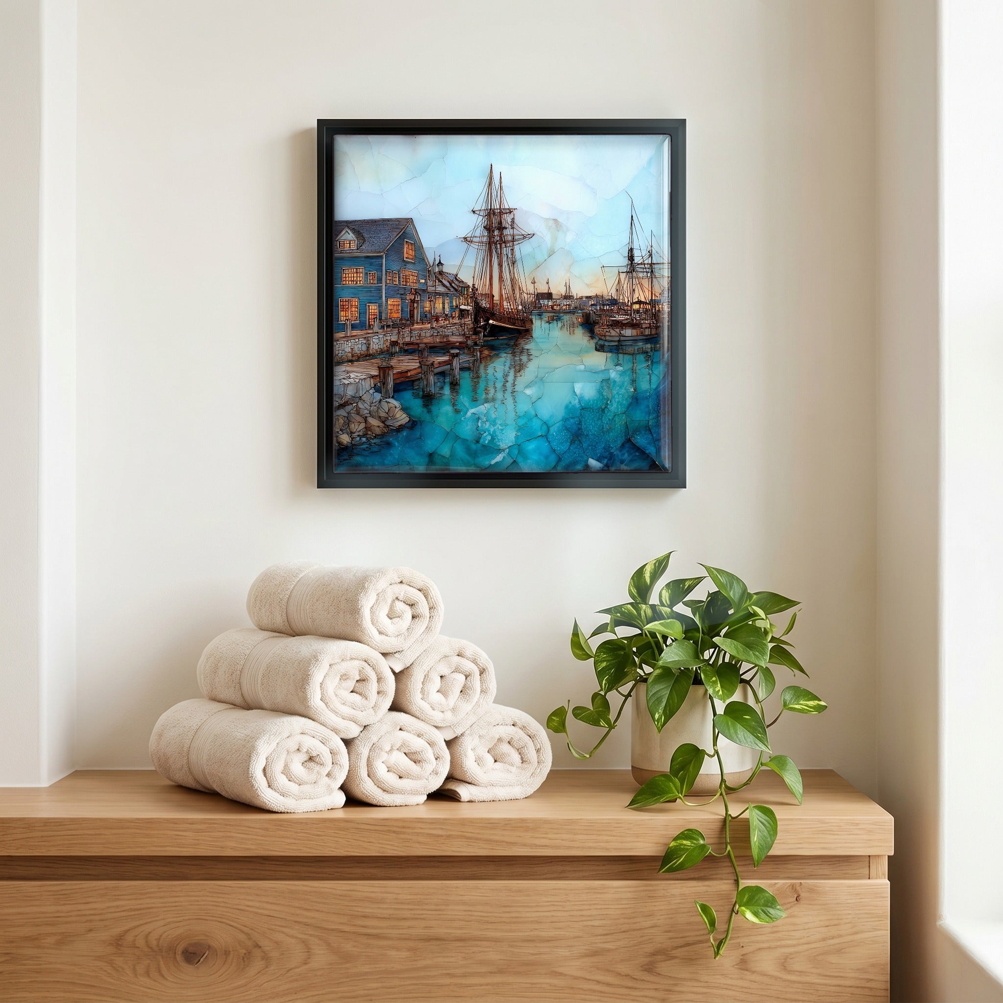 A quiet corner of the bath.
