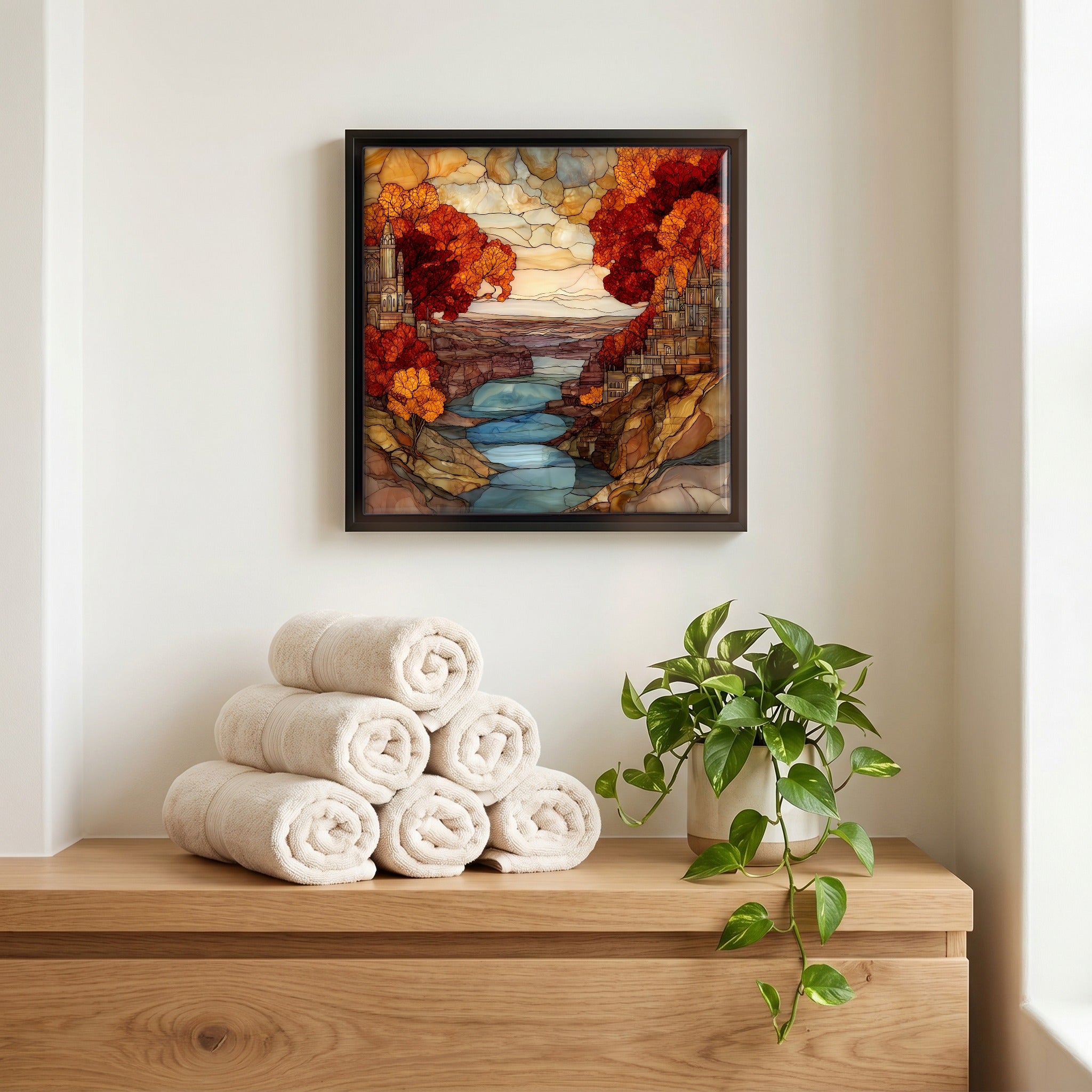 A quiet corner of the bath.