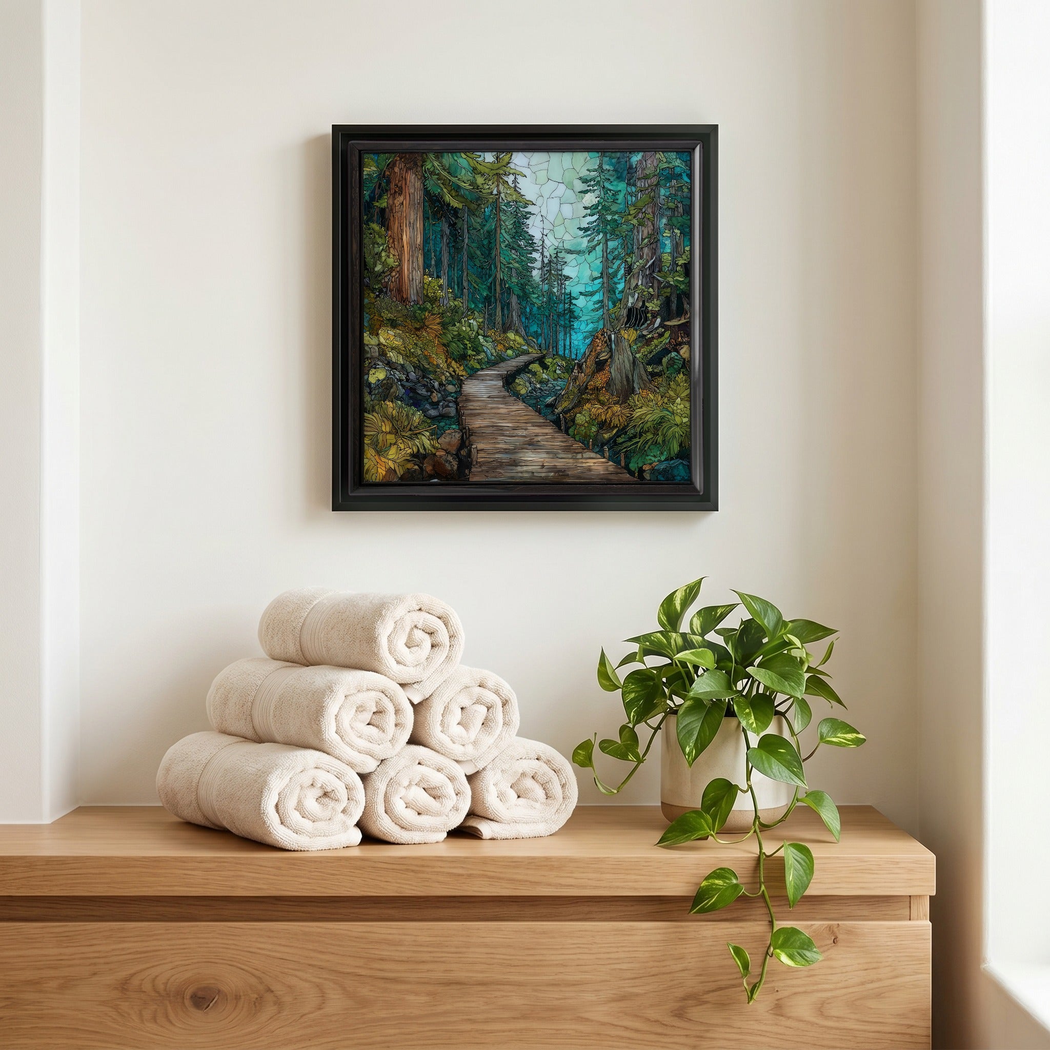 A quiet corner of the bath.