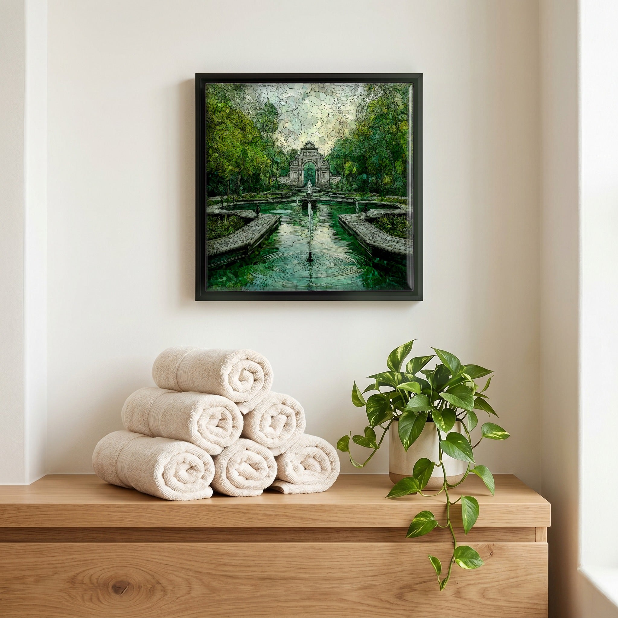 A quiet corner of the bath.