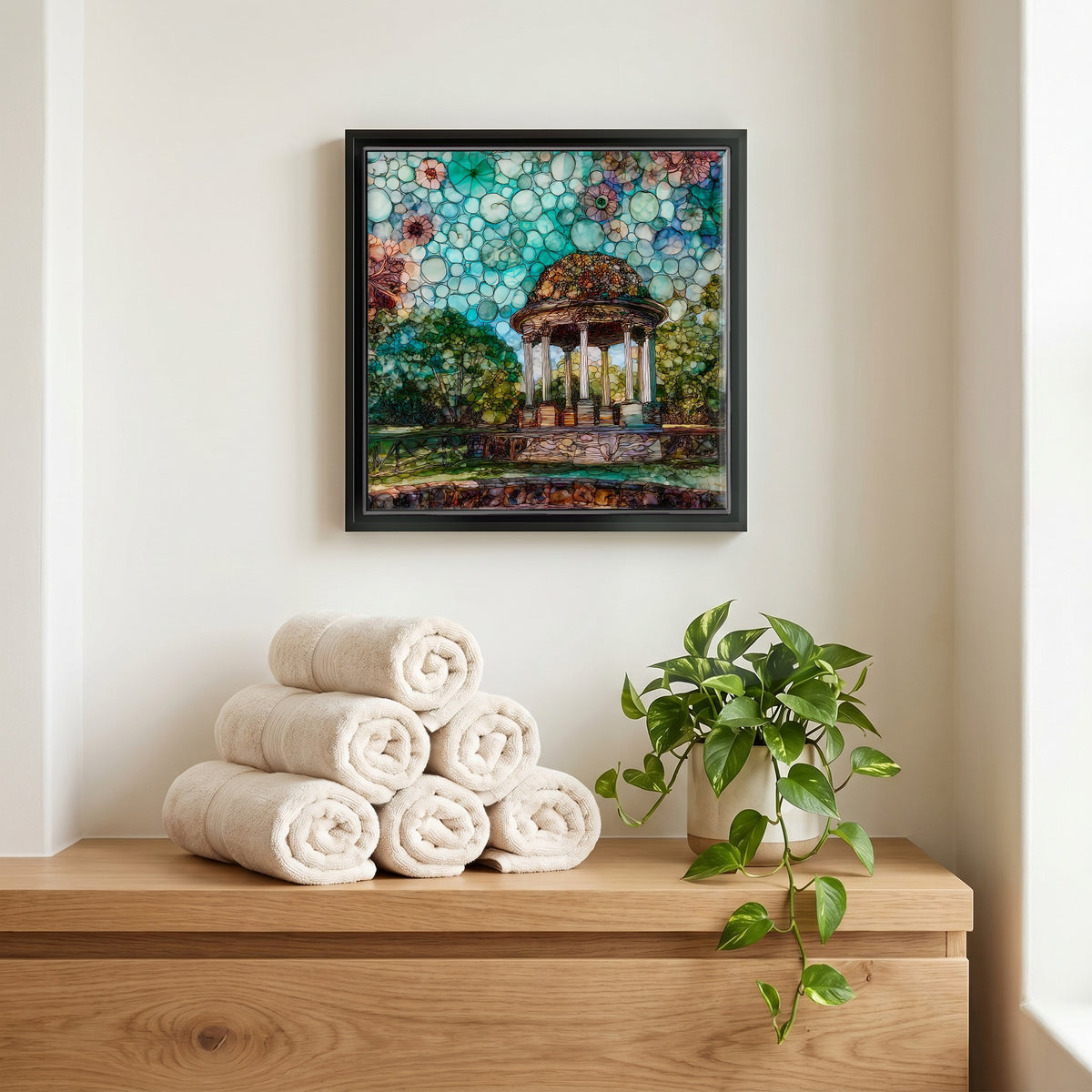 A quiet corner of the bath.
