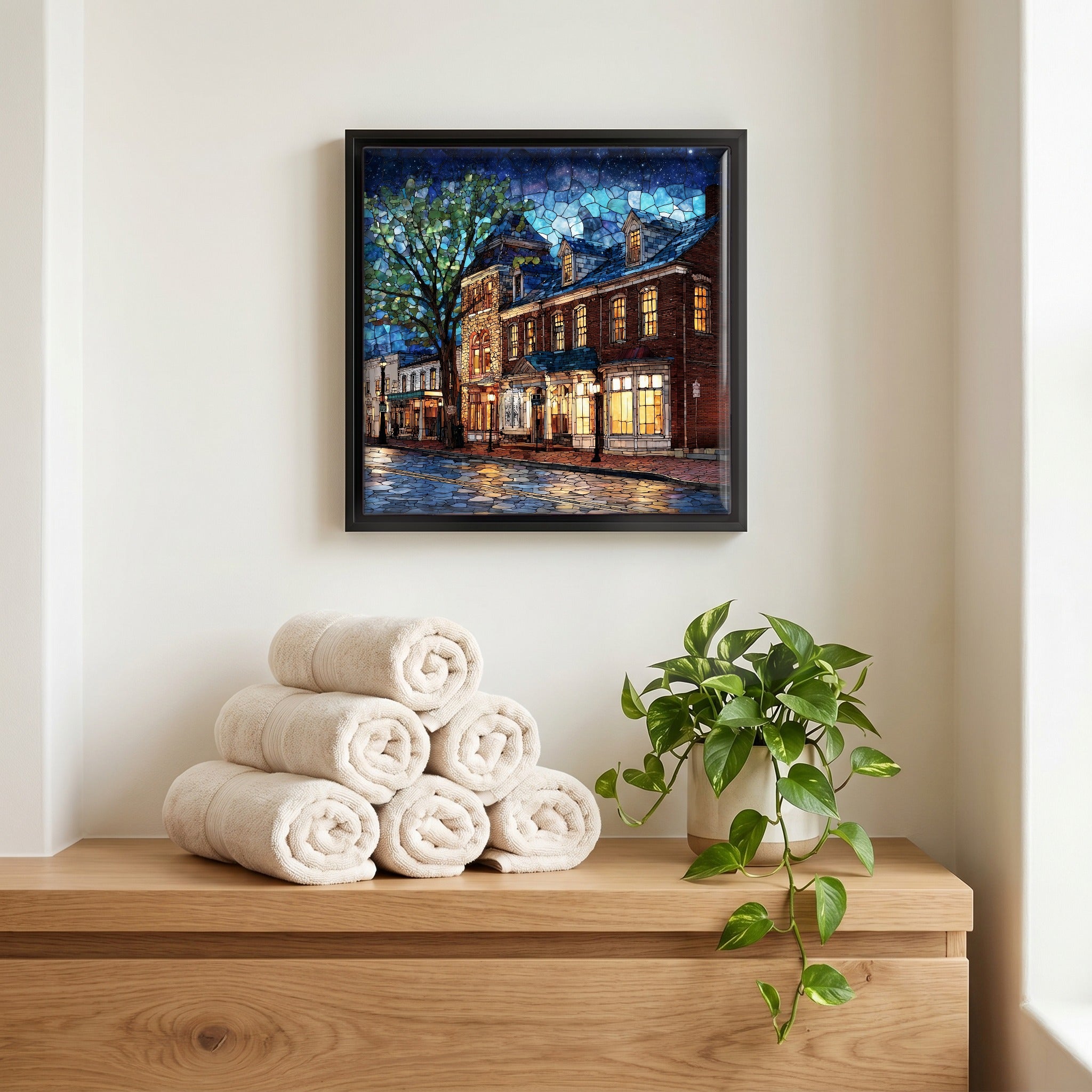 A quiet corner of the bath.