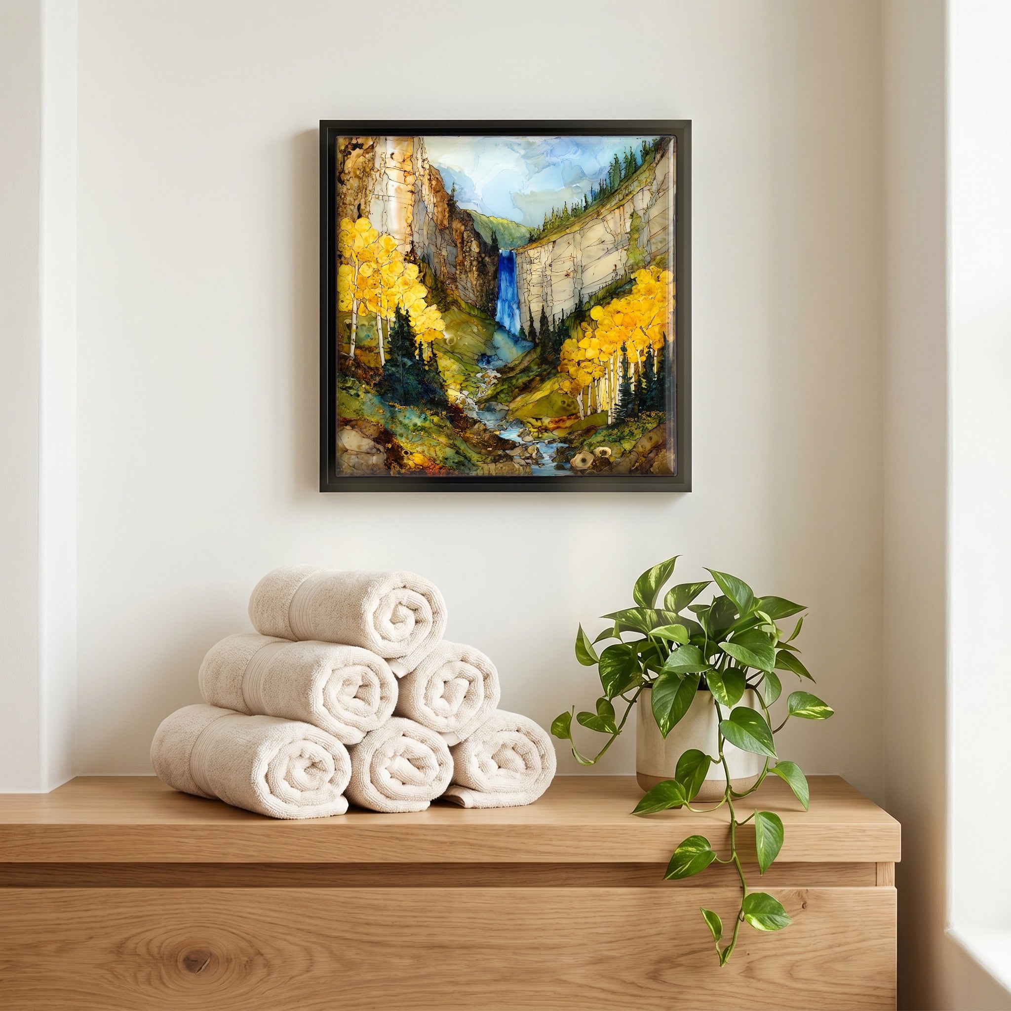 A quiet corner of the bath.