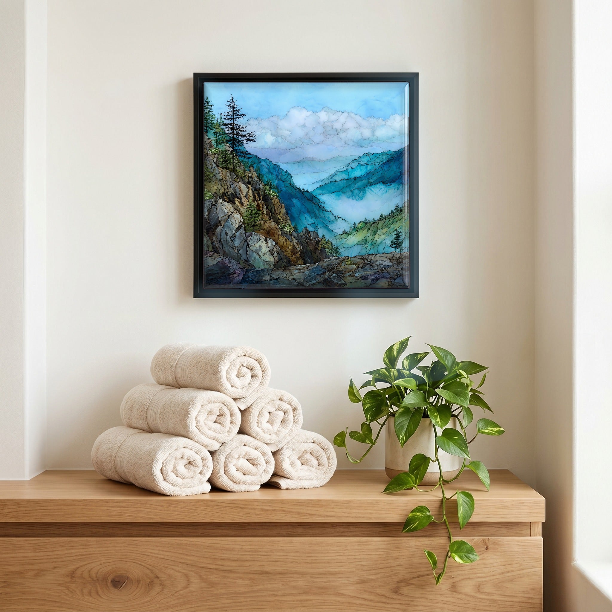 A quiet corner of the bath.