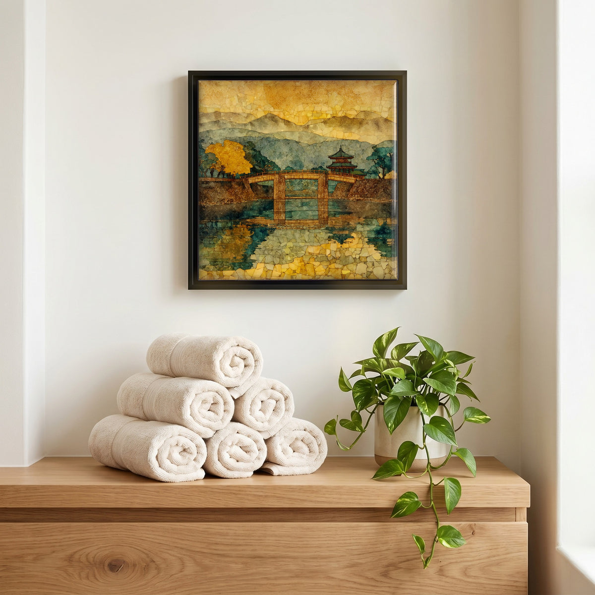 A quiet corner of the bath.