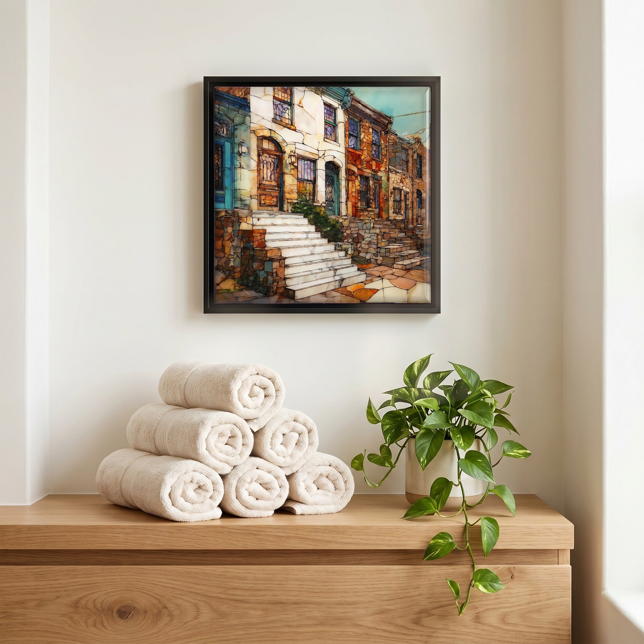 A quiet corner of the bath.