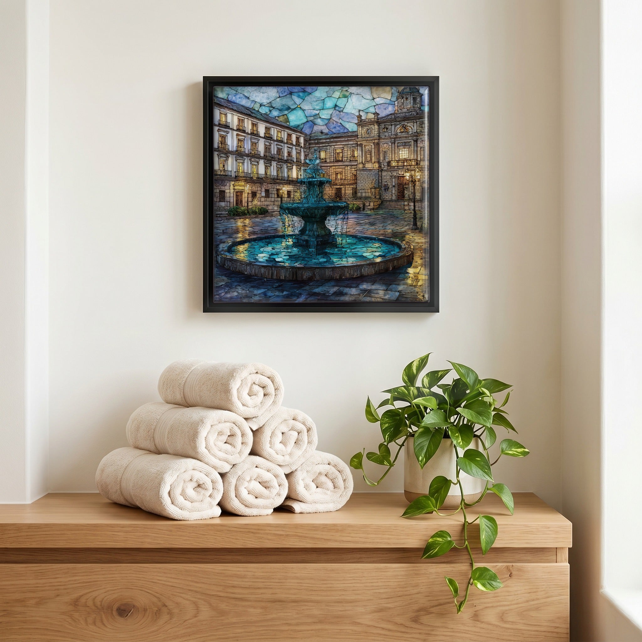 A quiet corner of the bath.