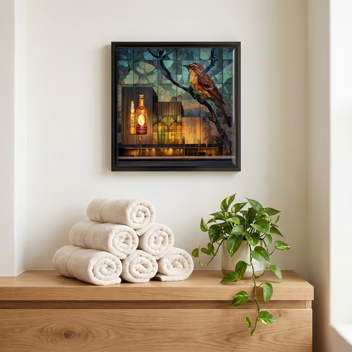 A quiet corner of the bath.