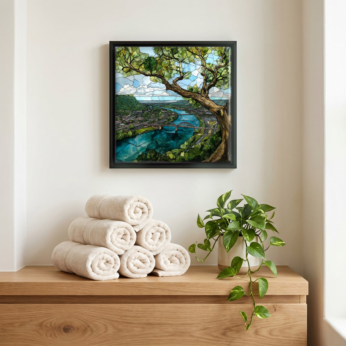 A quiet corner of the bath.