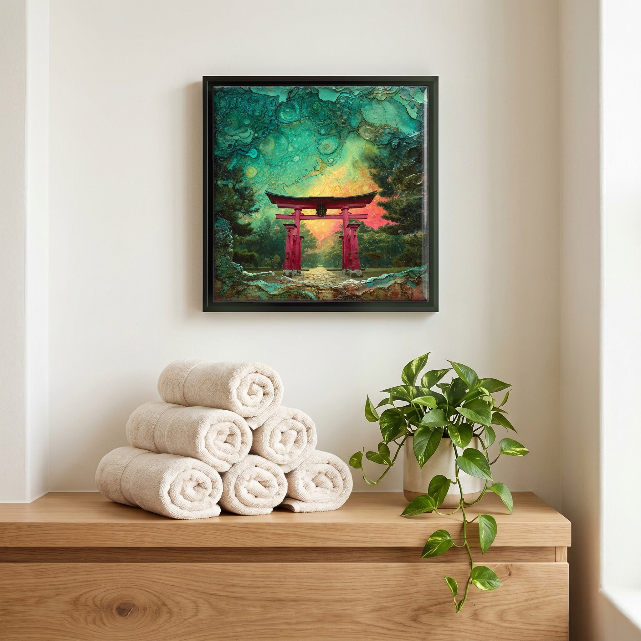 A quiet corner of the bath.