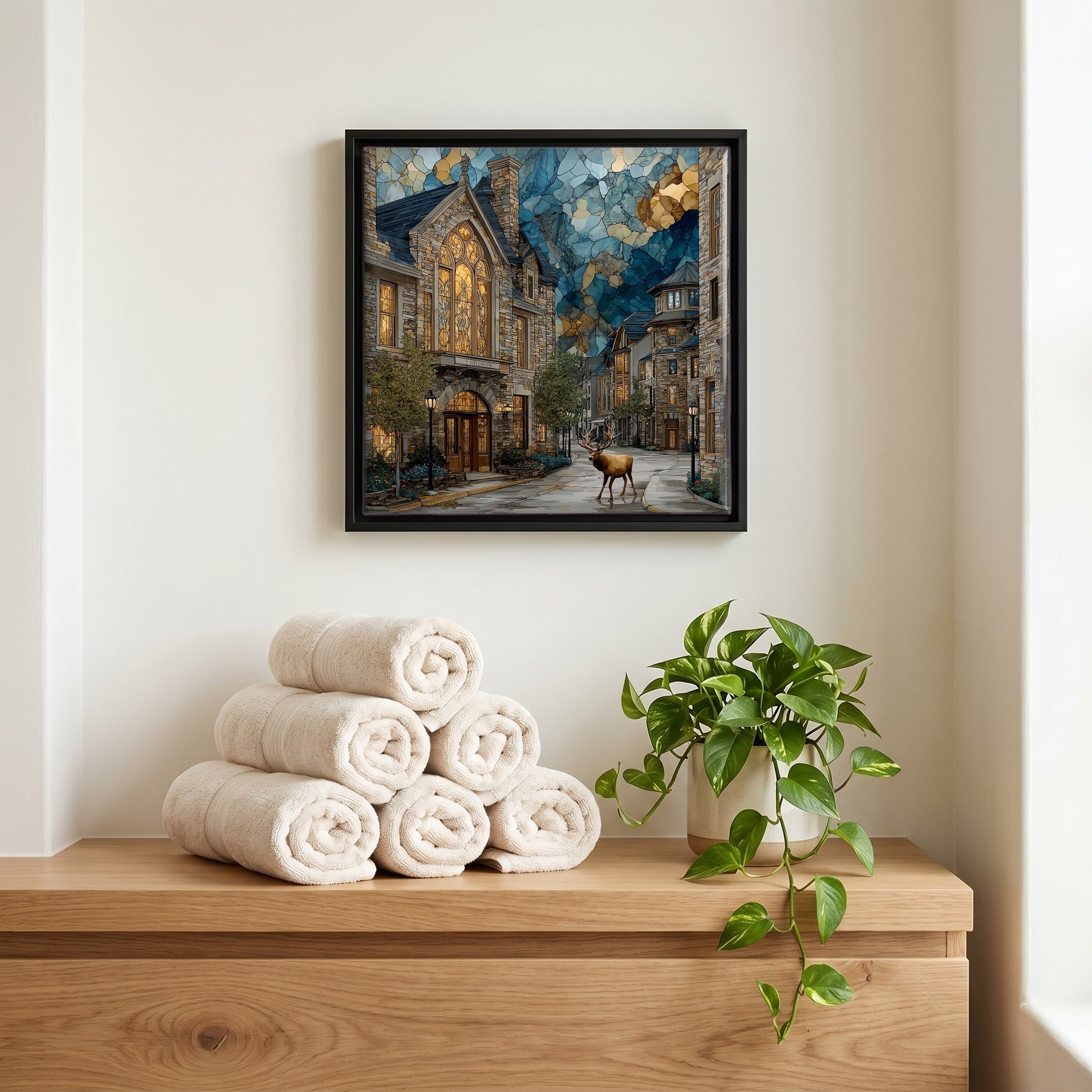 A quiet corner of the bath.