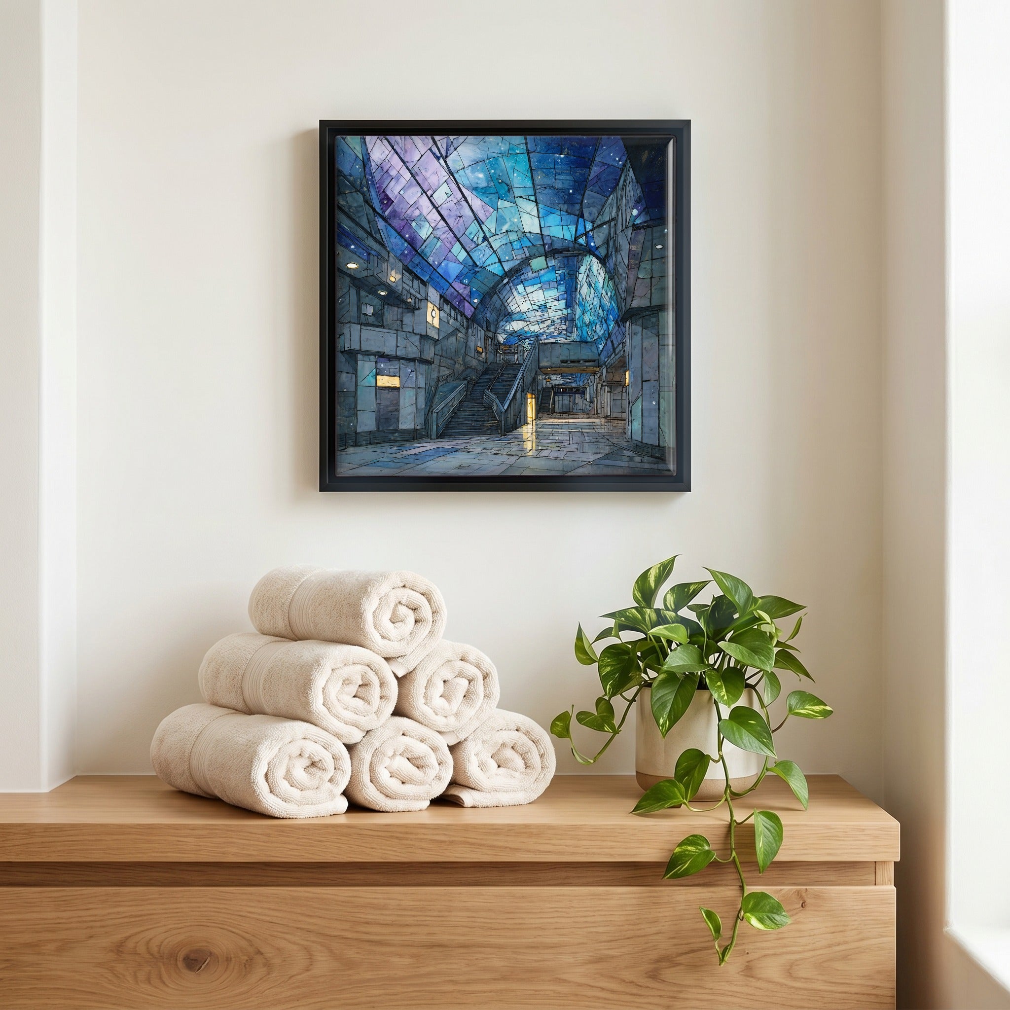A quiet corner of the bath.
