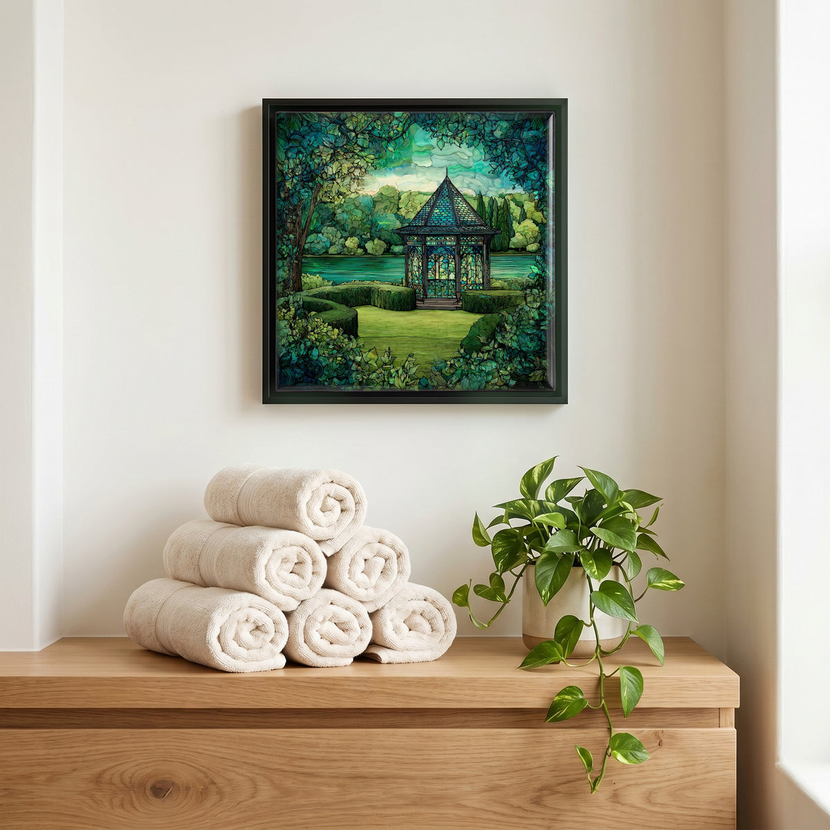 A quiet corner of the bath.