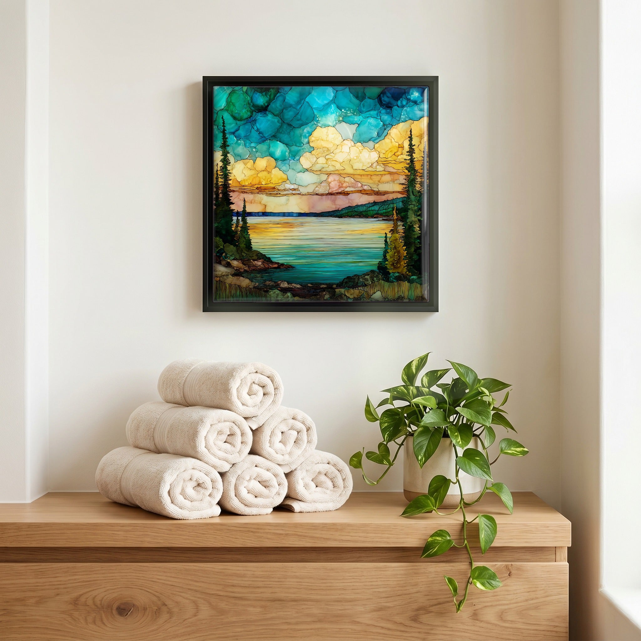 A quiet corner of the bath.