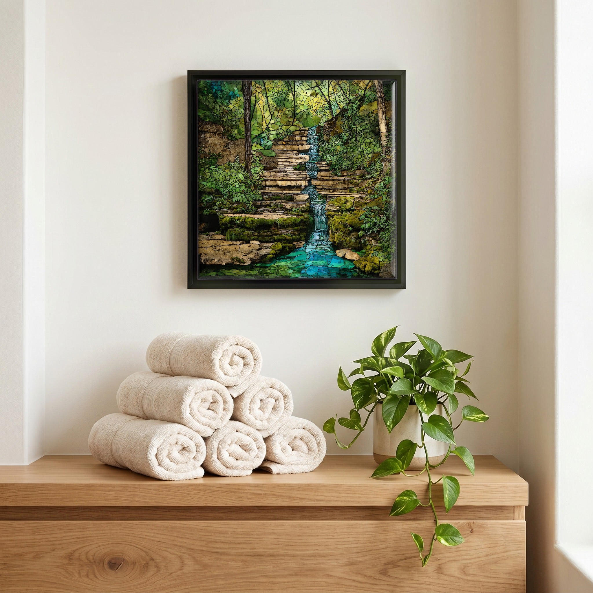 A quiet corner of the bath.