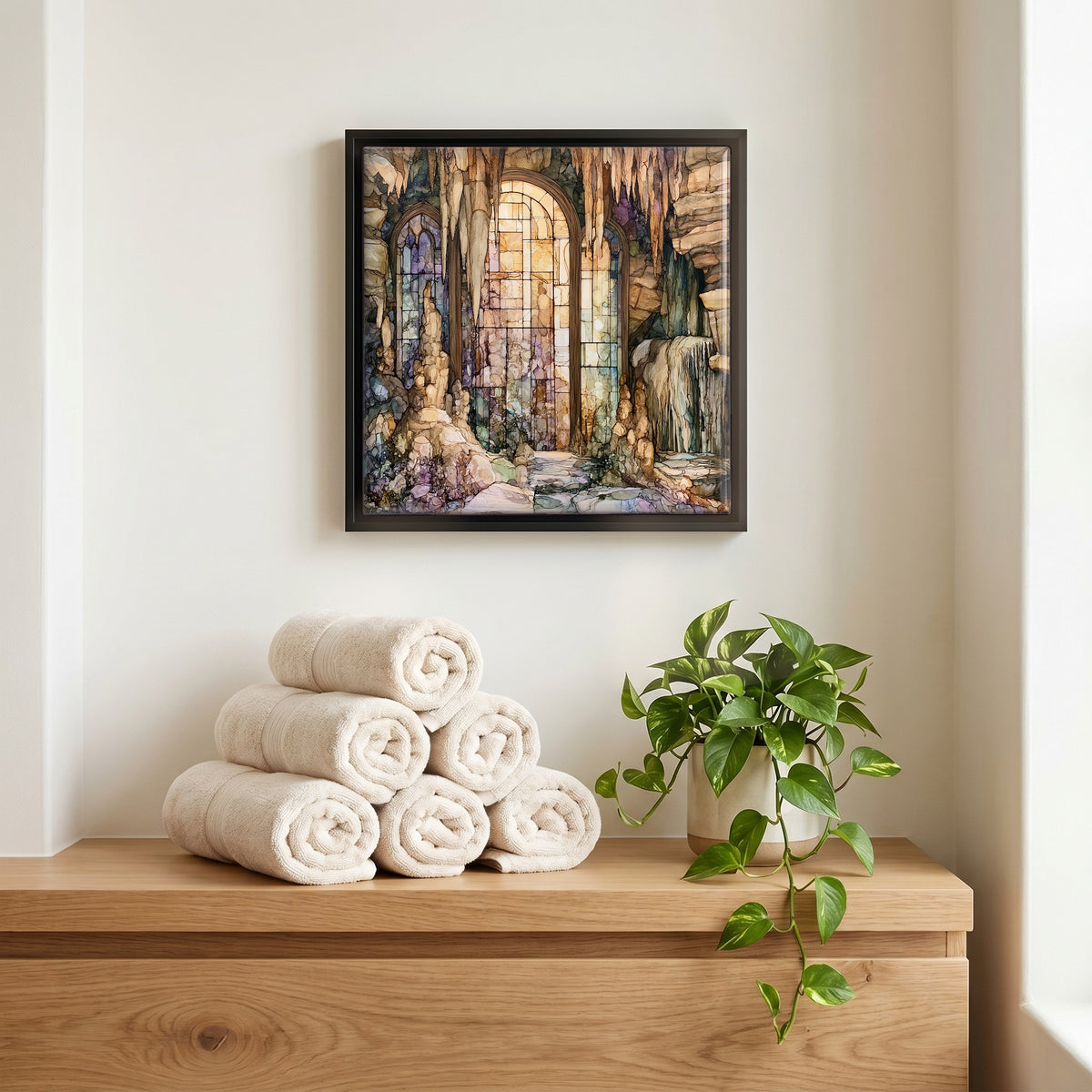 A quiet corner of the bath.