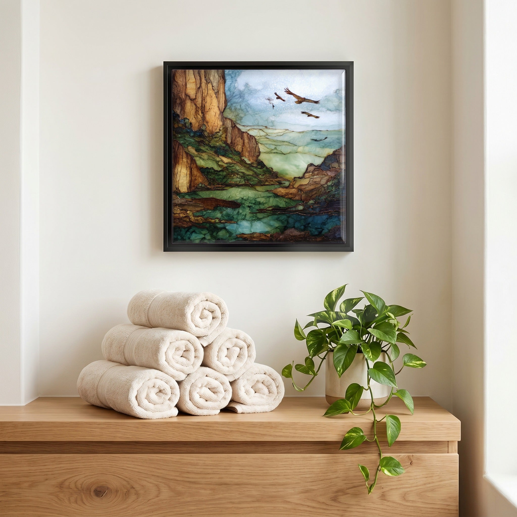 A quiet corner of the bath.