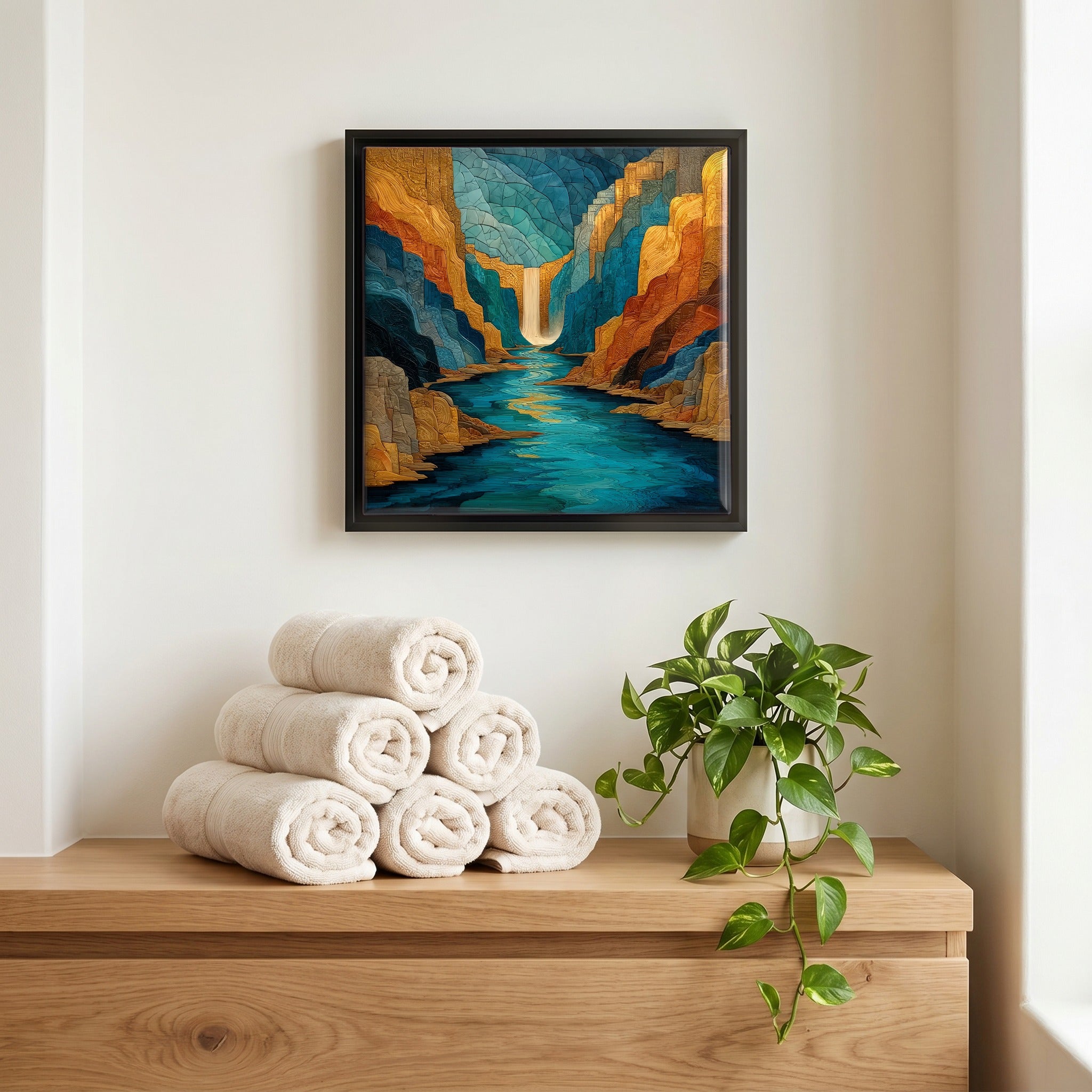 A quiet corner of the bath.