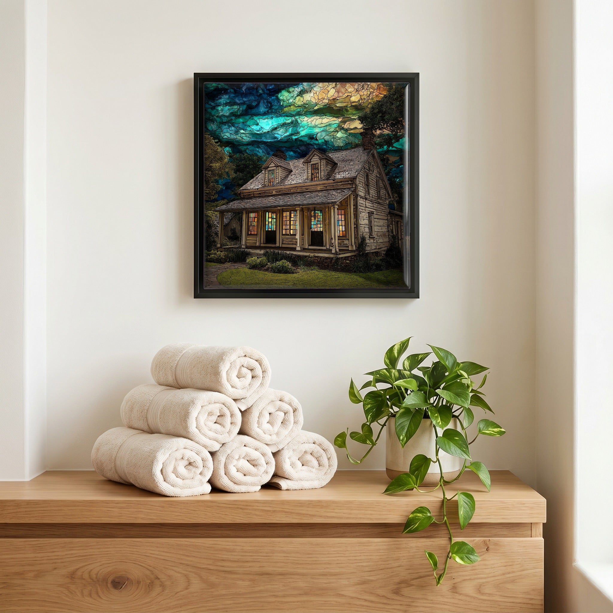 A quiet corner of the bath.
