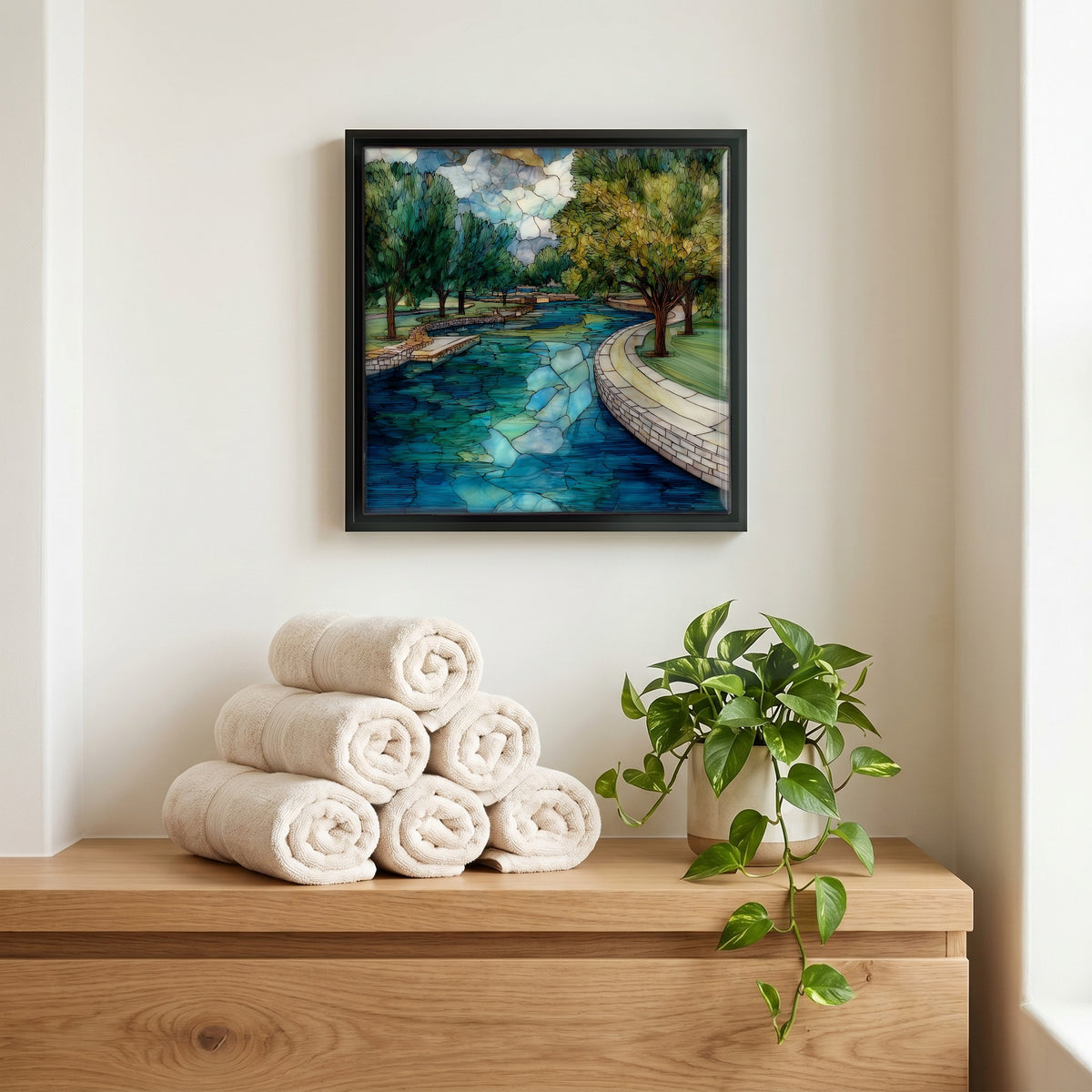 A quiet corner of the bath.