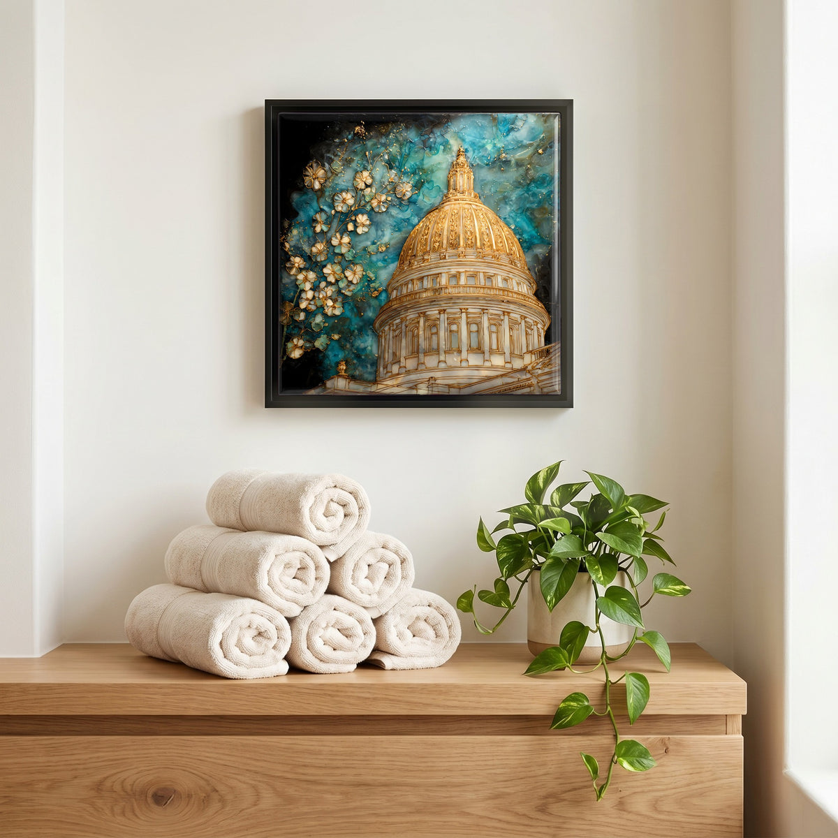 A quiet corner of the bath.