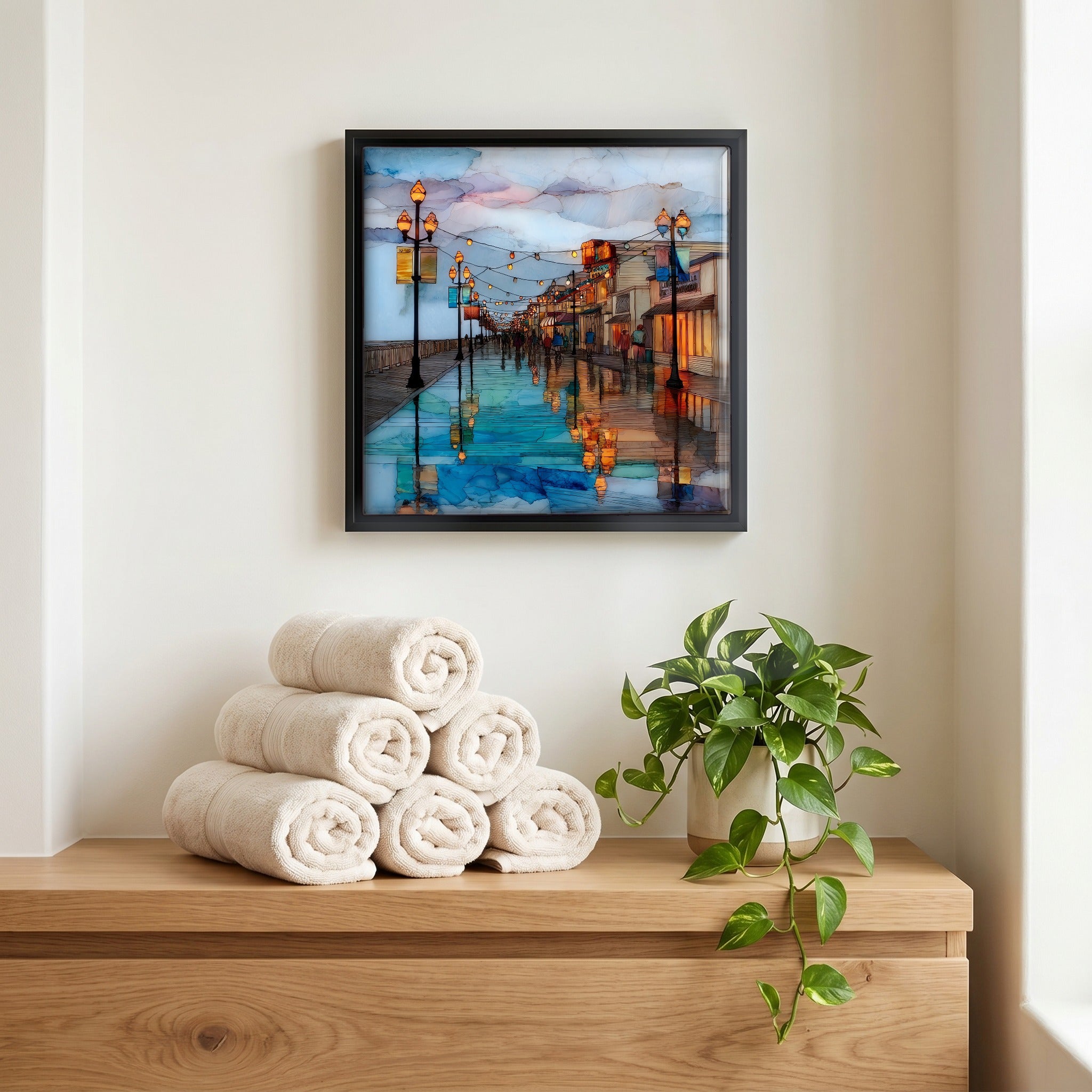 A quiet corner of the bath.