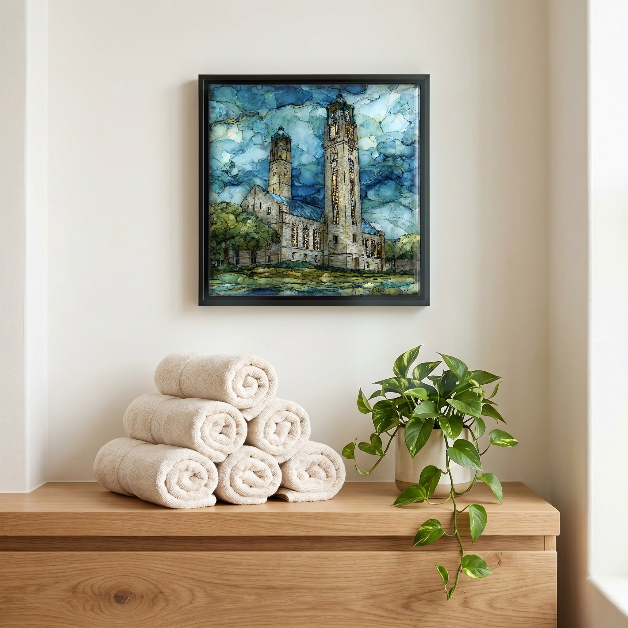 A quiet corner of the bath.